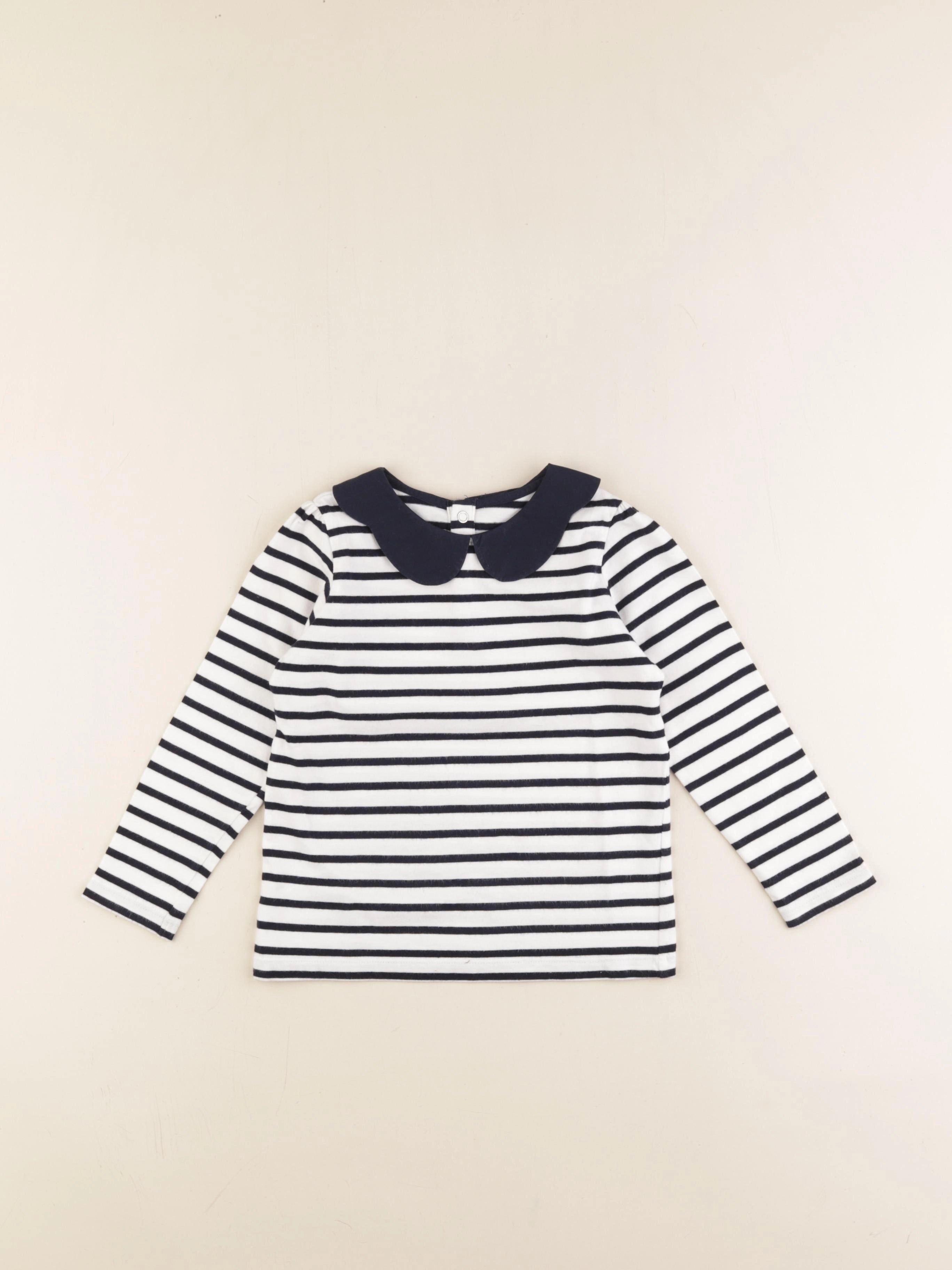 Jacadi - tee-shirt blanc, bleu - 3 ans