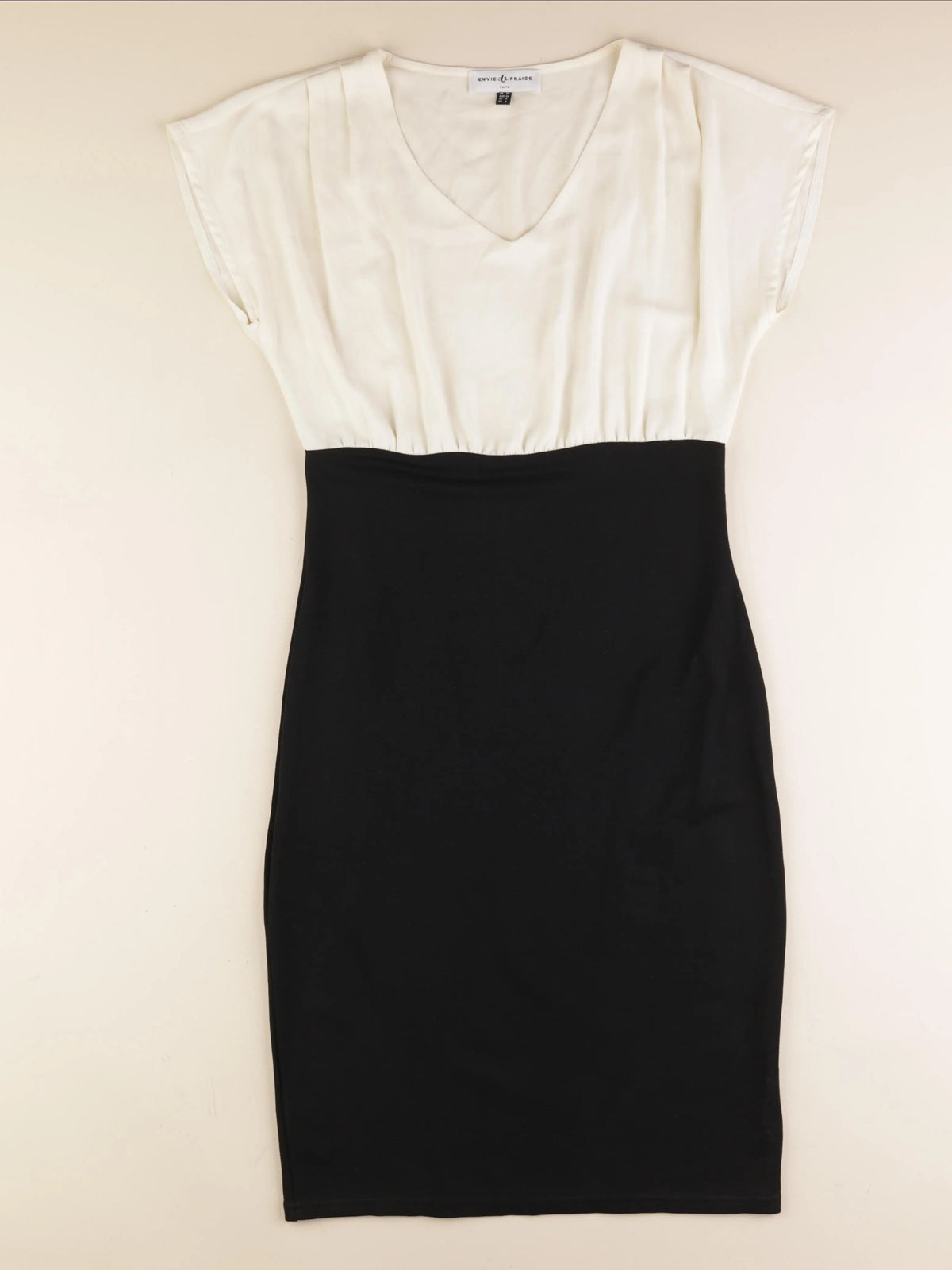 Envie de fraise - robe grossesse beige, noir - 36