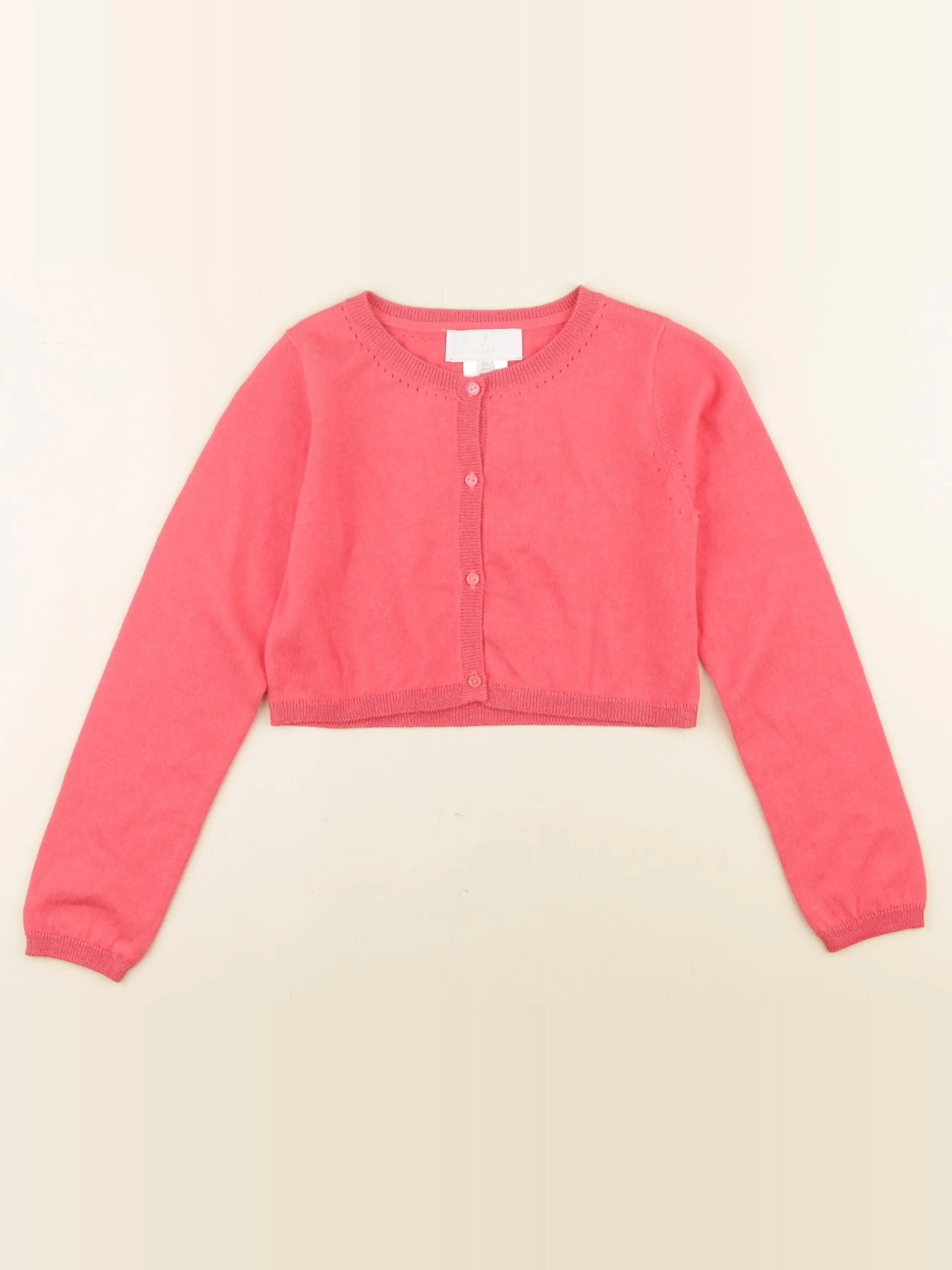Jacadi - gilet rose - 8 ans