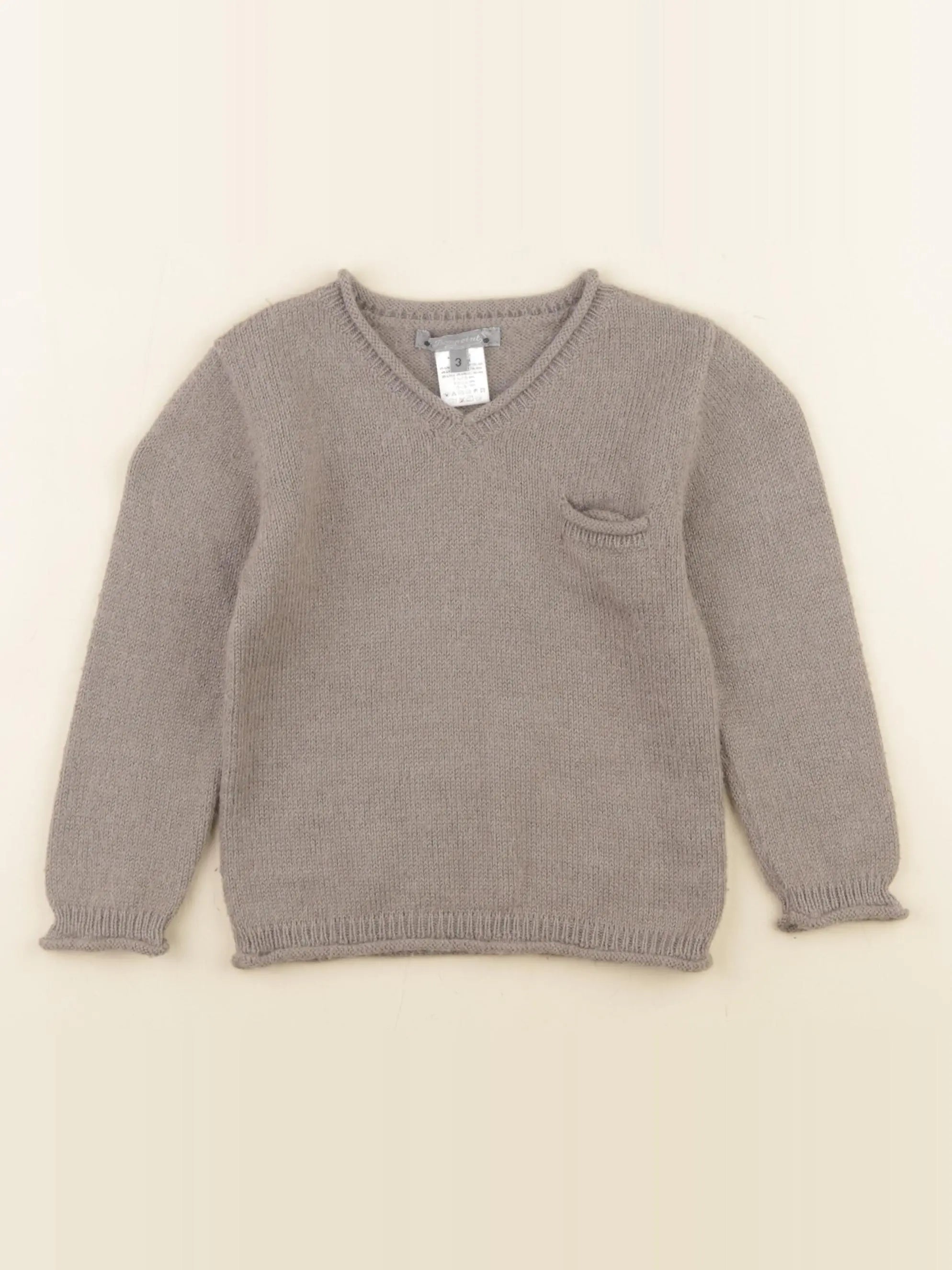 Bonpoint - pull marron - 3 ans