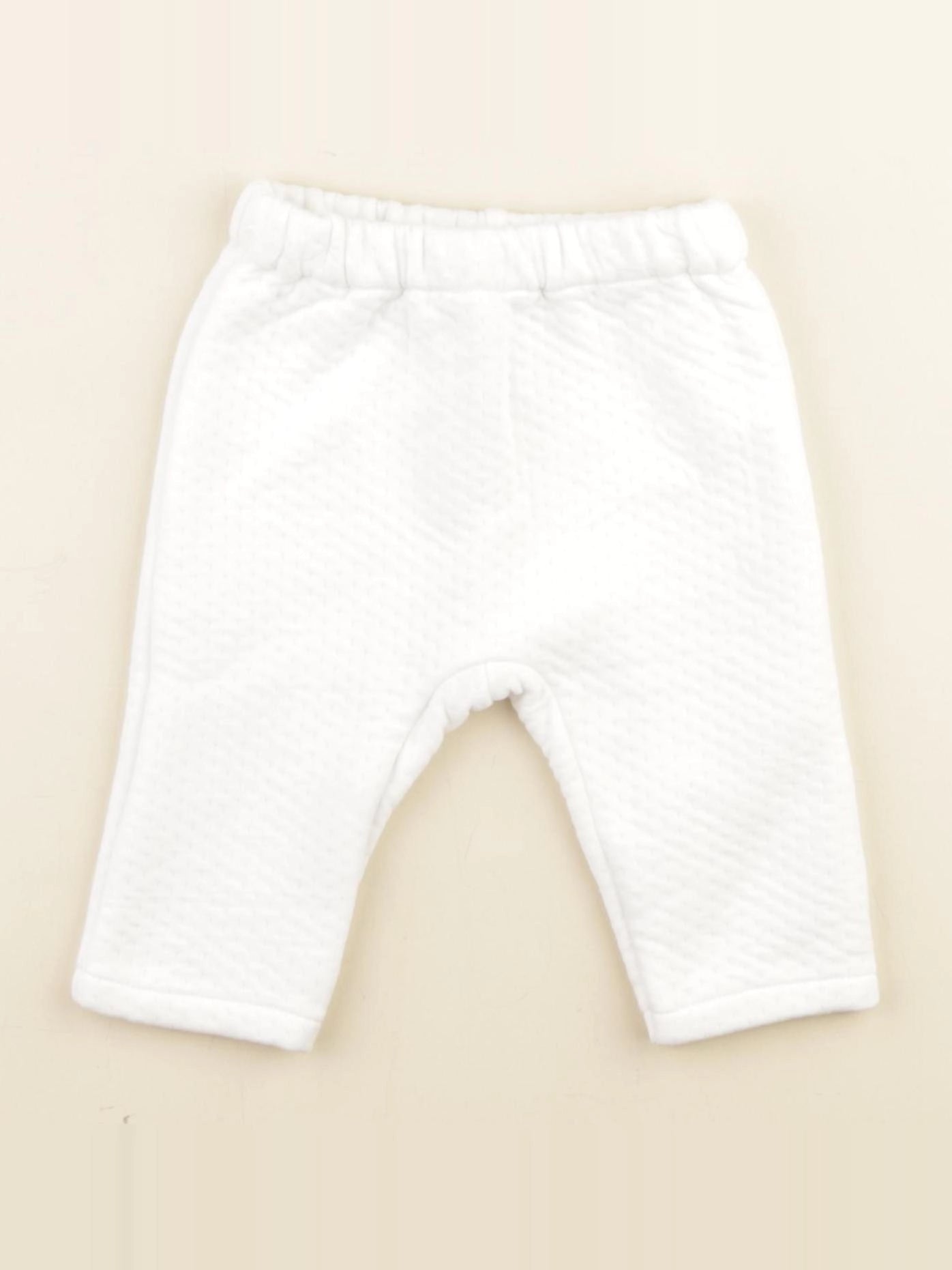 Petit Bateau - jogging blanc - 6 mois