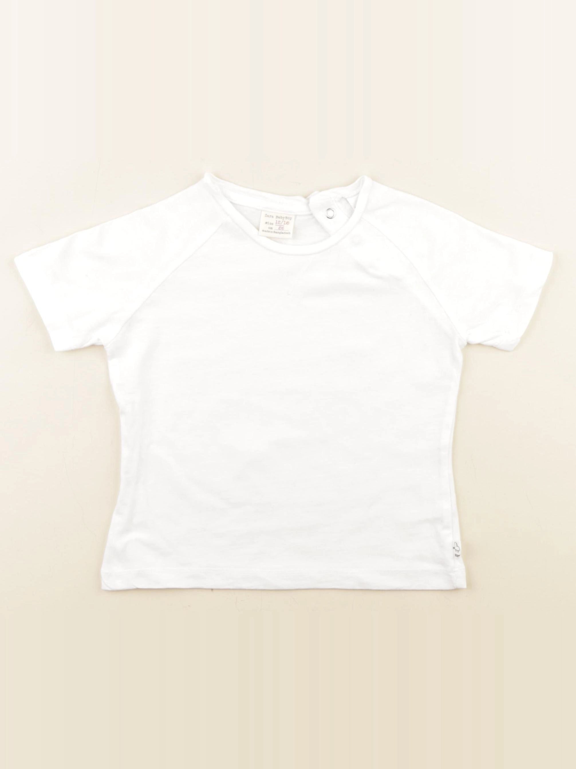 Zara - tee-shirt blanc - 12/18 mois