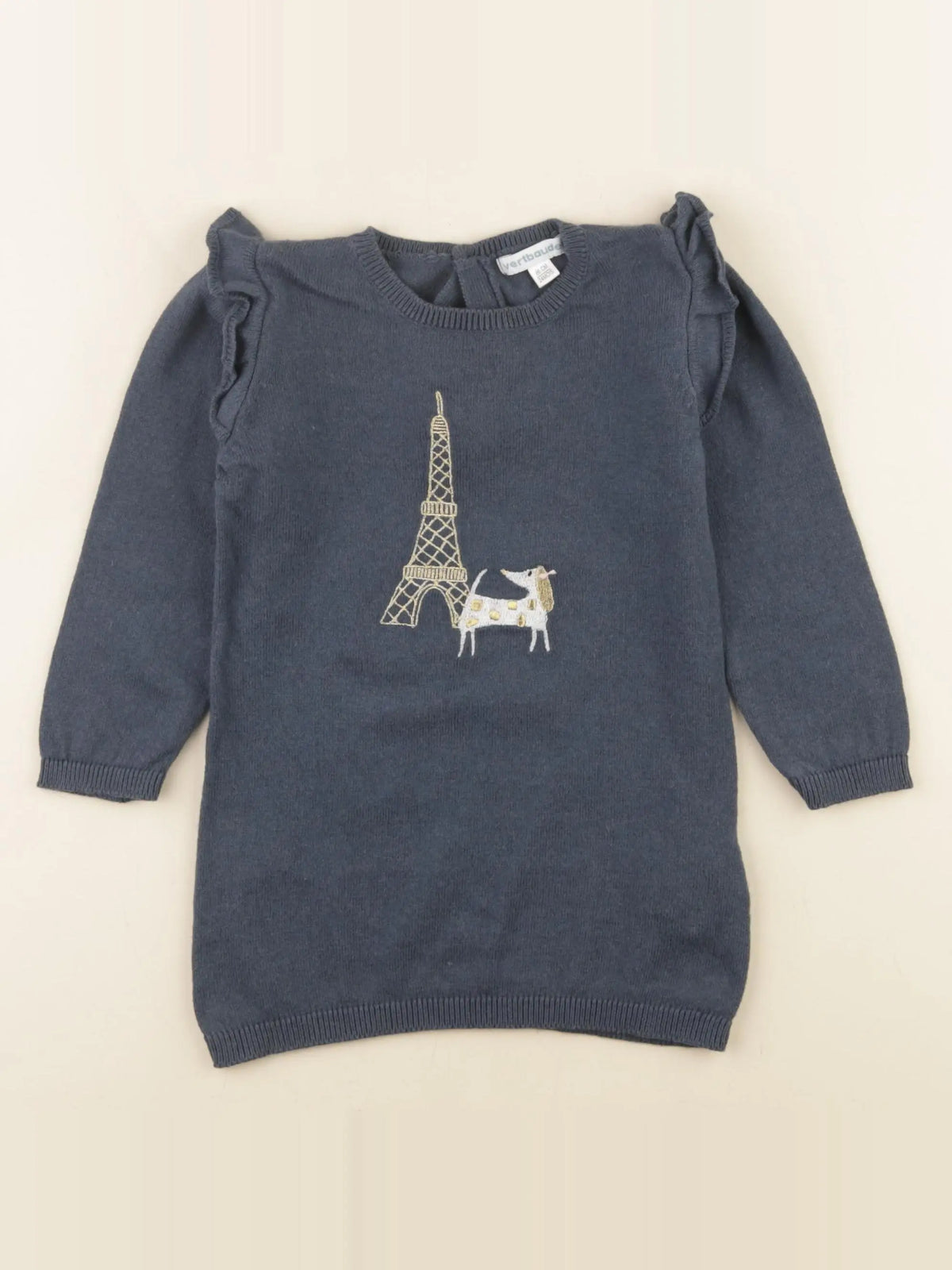 Vertbaudet - robe bleu - 24 mois