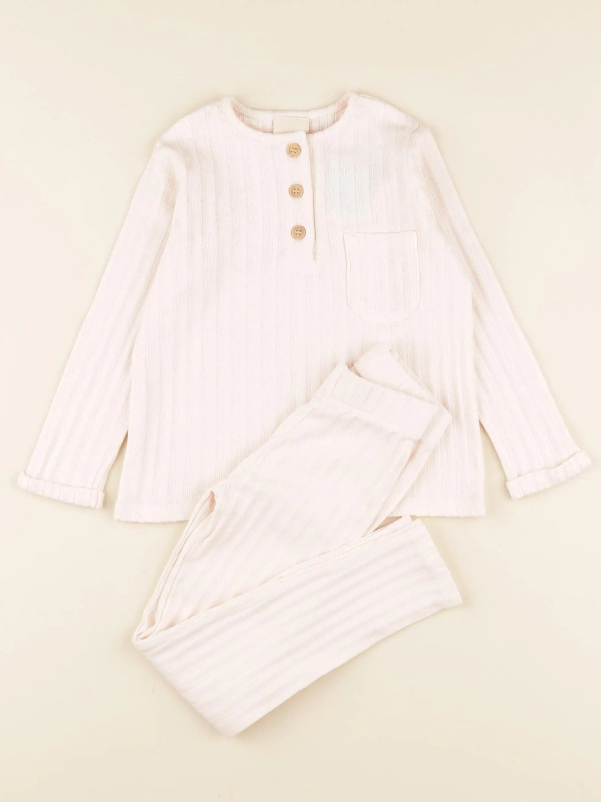 Pyjama coton Oscar rose poudré