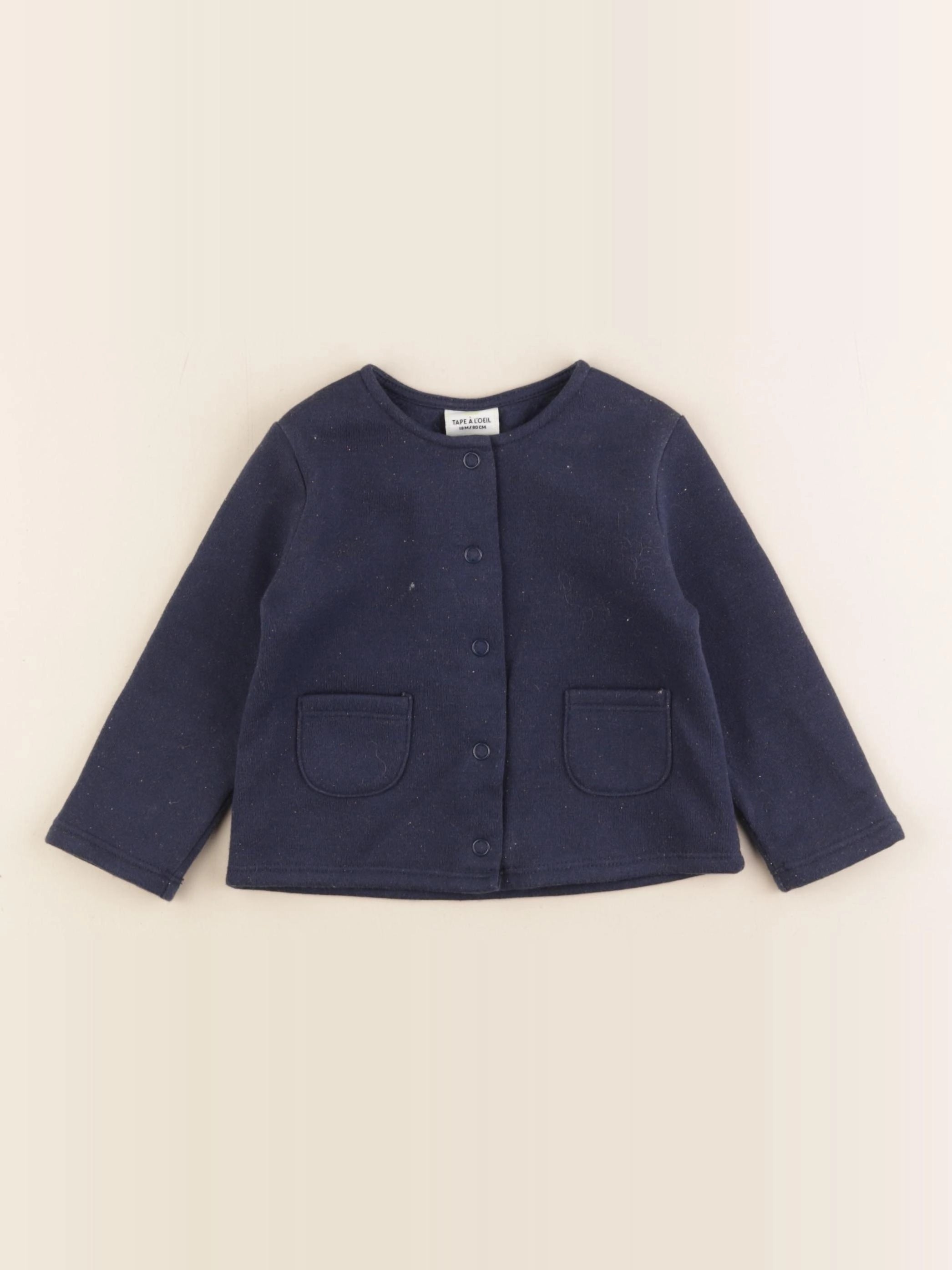 Tape à l'oeil - sweat bleu - 18 mois