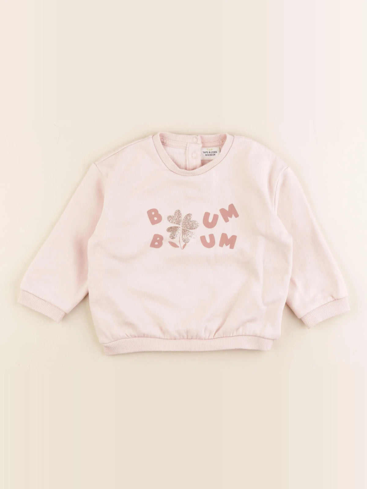 Tape à l'oeil - sweat rose - 18 mois