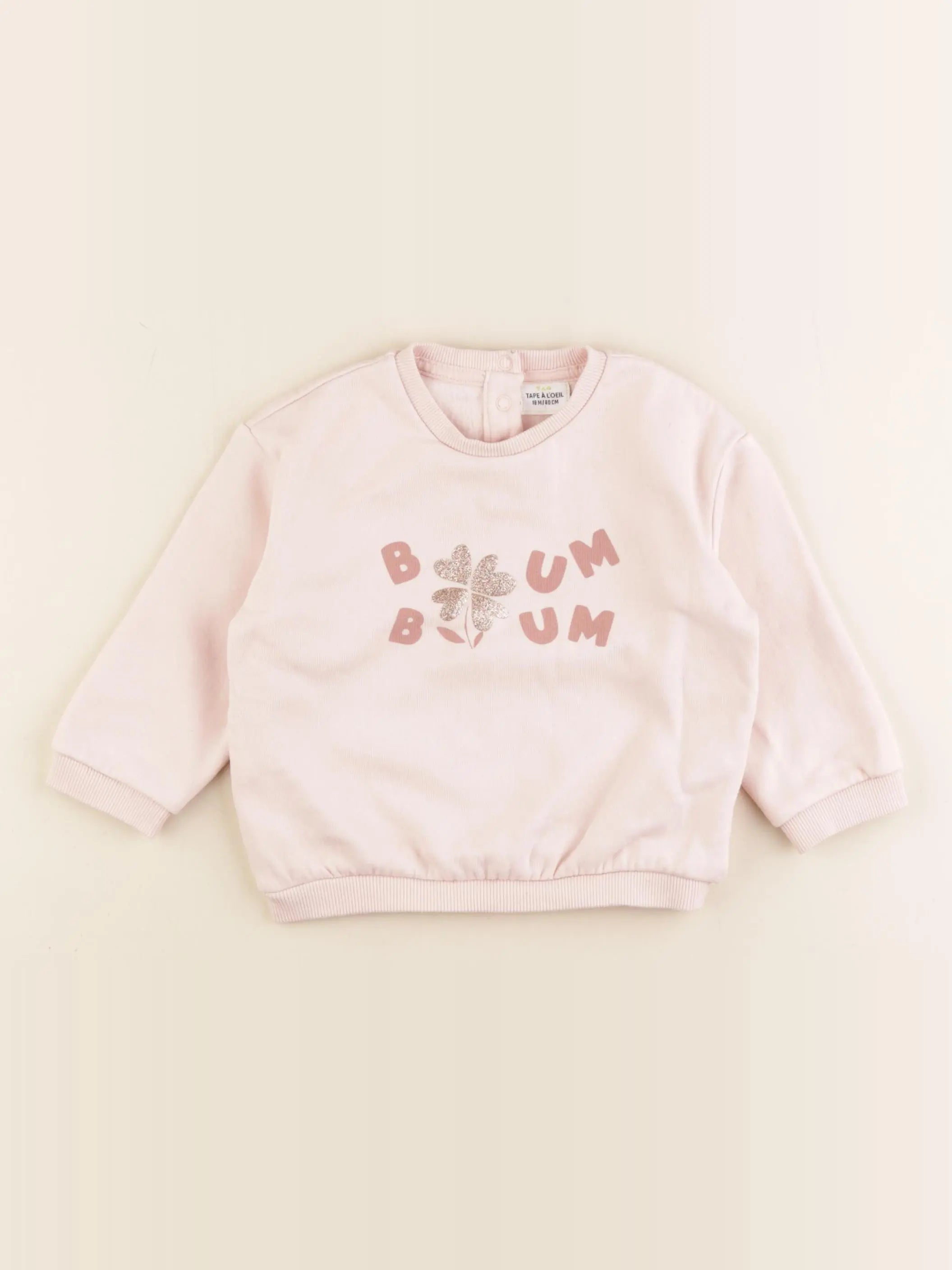 Tape à l'oeil - sweat rose - 18 mois