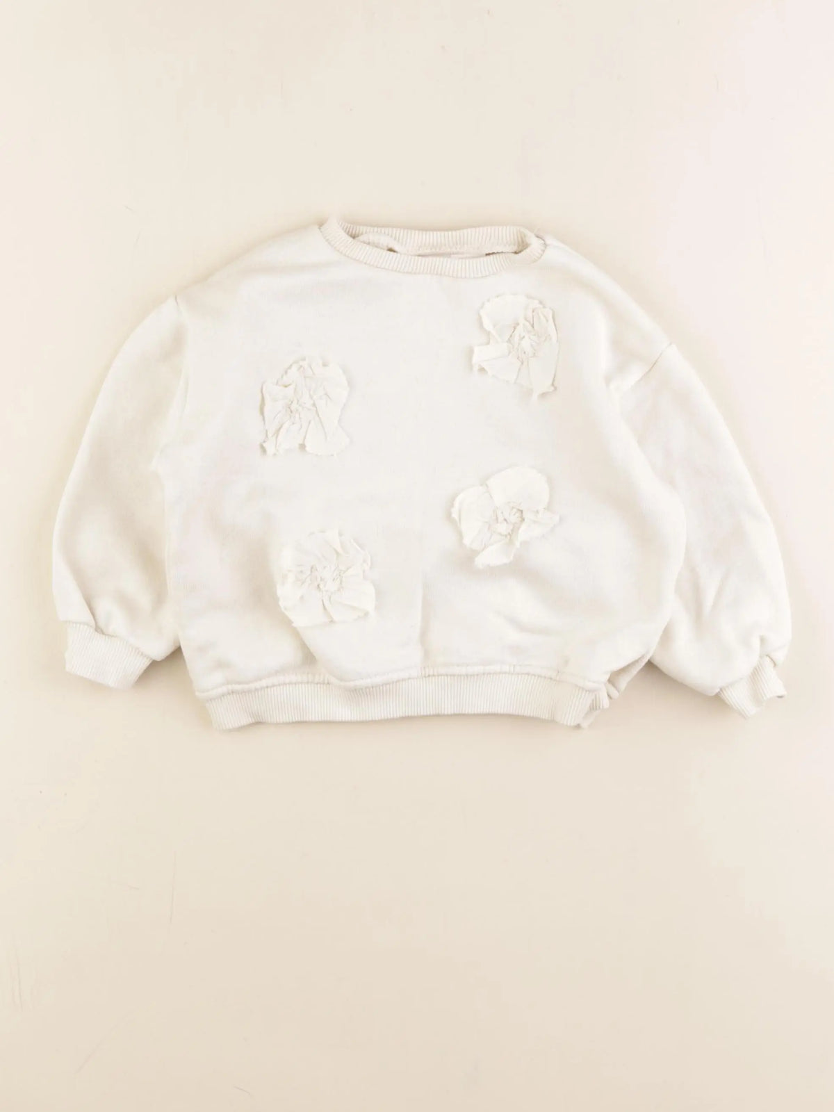 Zara - sweat beige - 12/18 mois