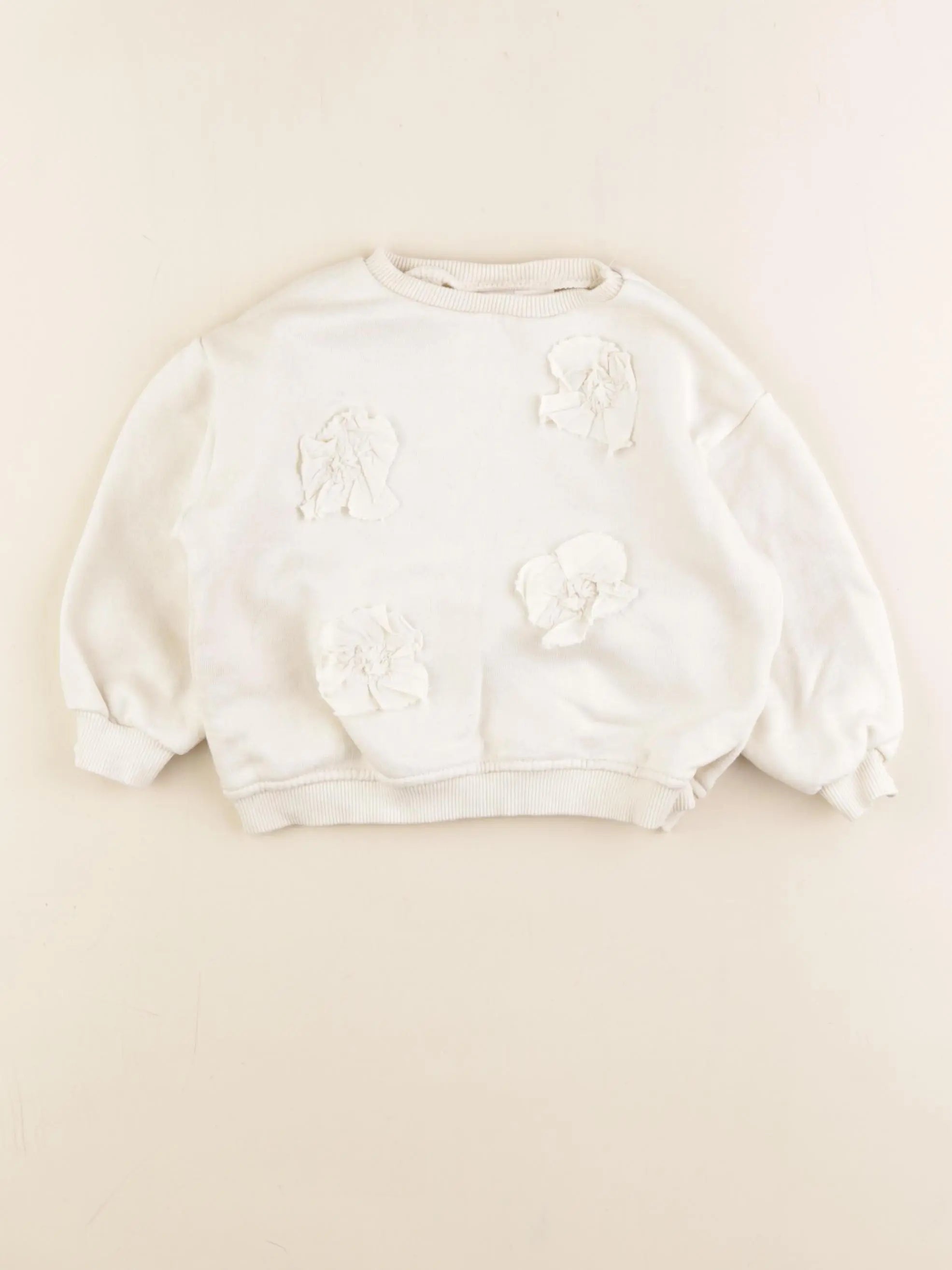Zara - sweat beige - 12/18 mois