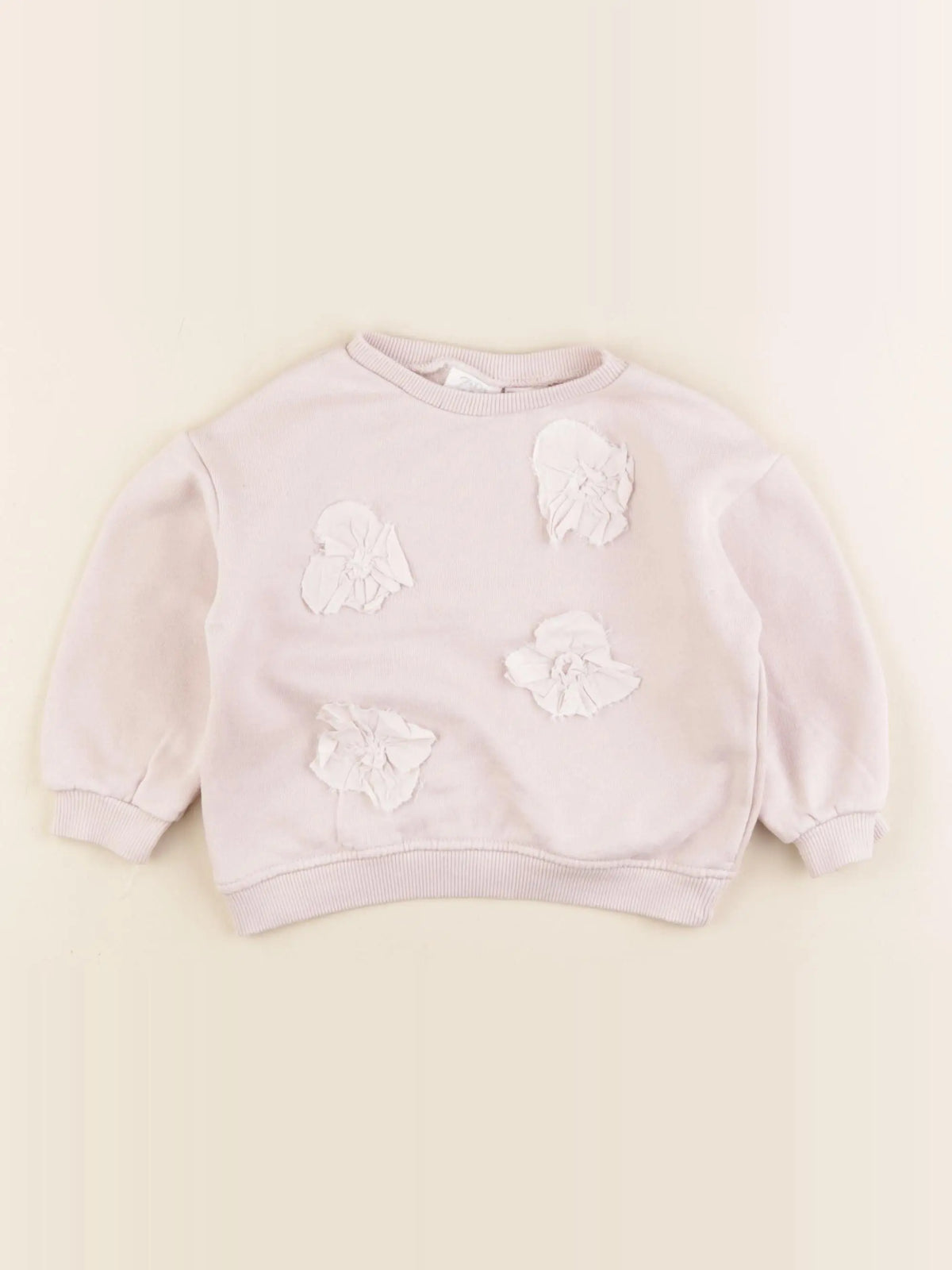 Zara - sweat rose - 12/18 mois