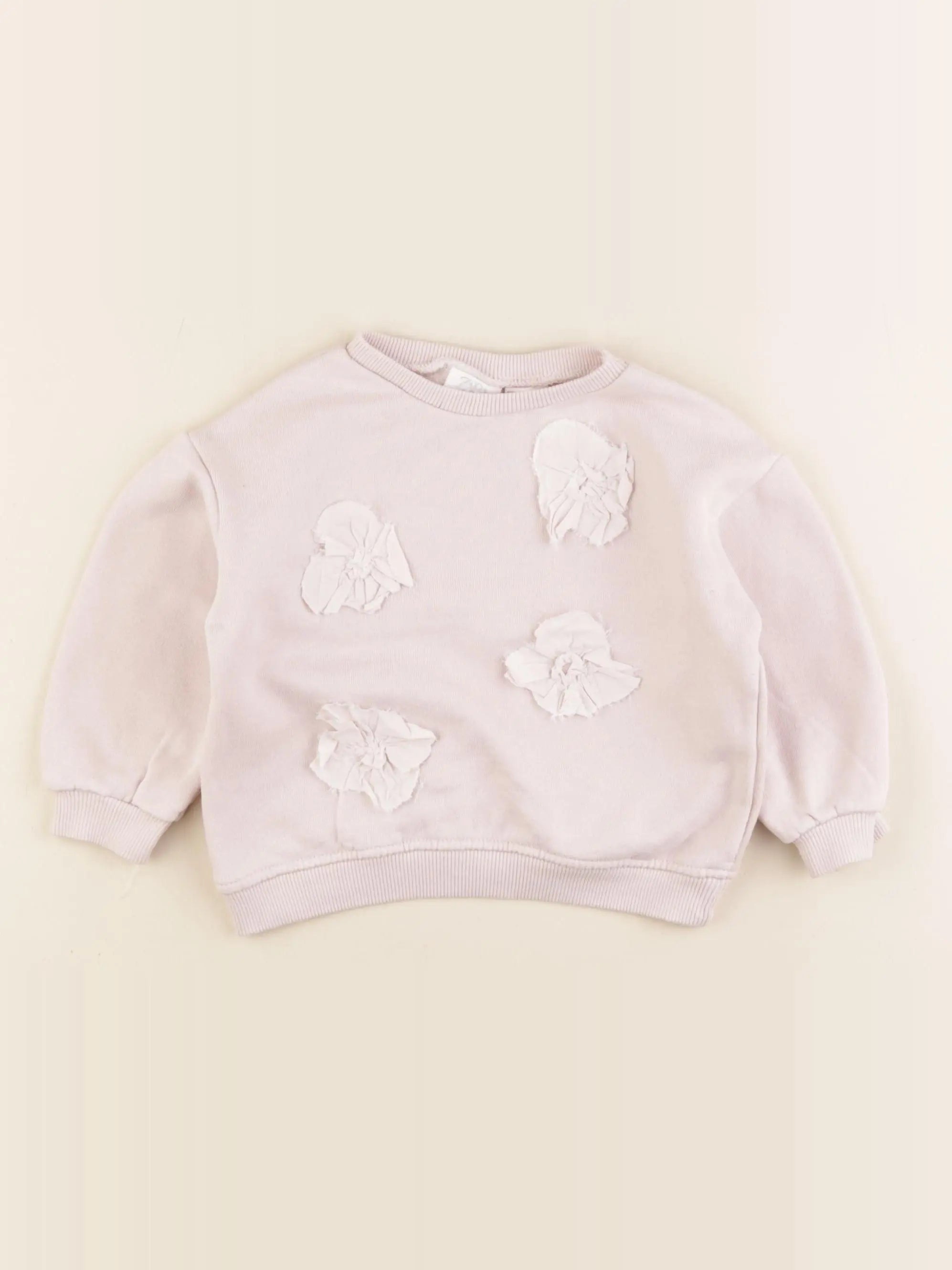 Zara - sweat rose - 12/18 mois