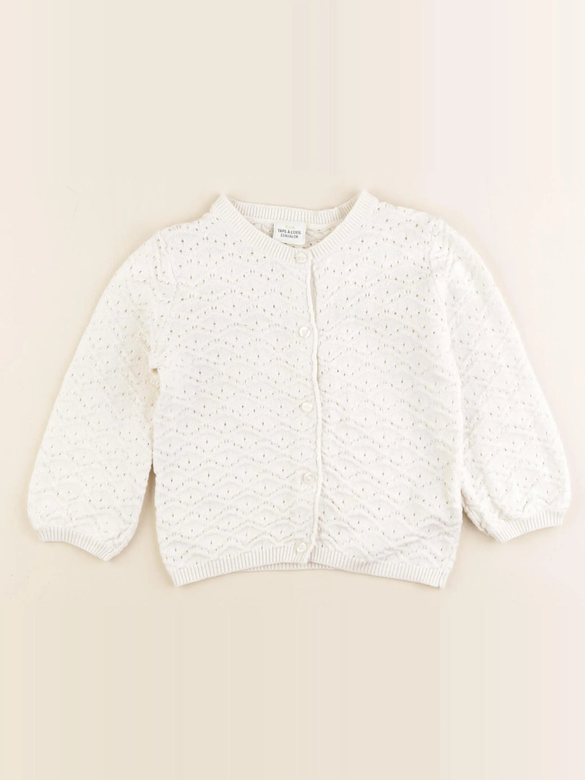 Tape à l'oeil - gilet beige - 24 mois