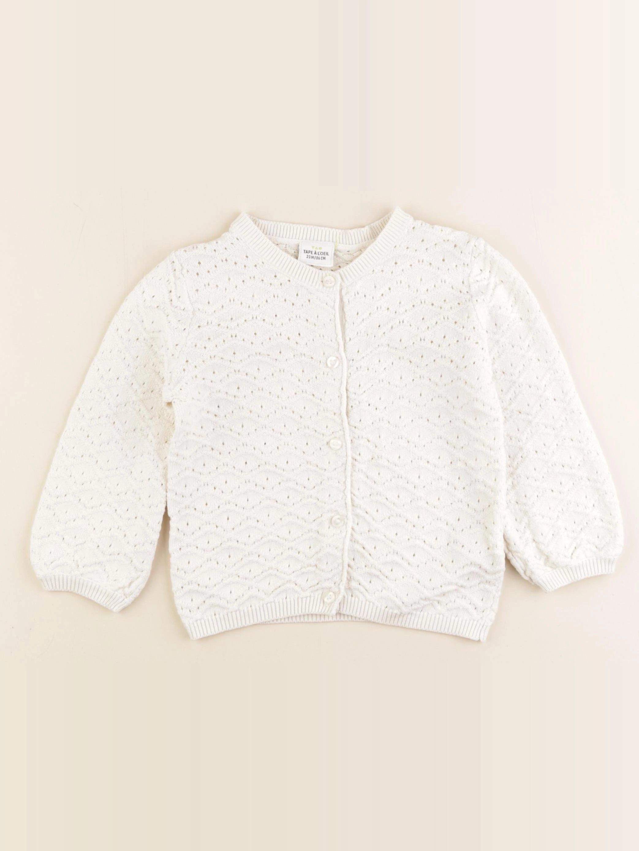 Tape à l'oeil - gilet beige - 24 mois