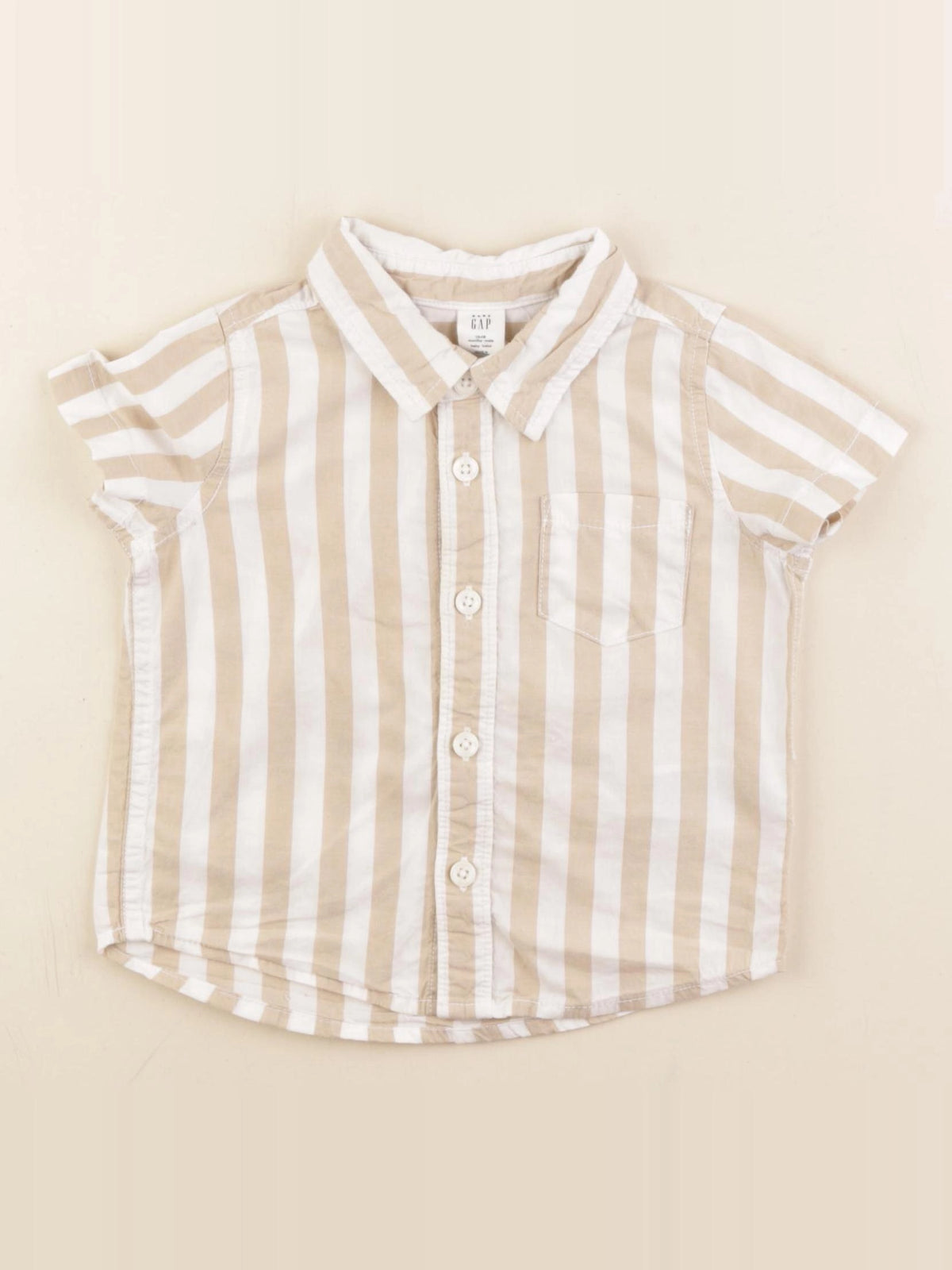 GAP - chemise beige - 12/18 mois