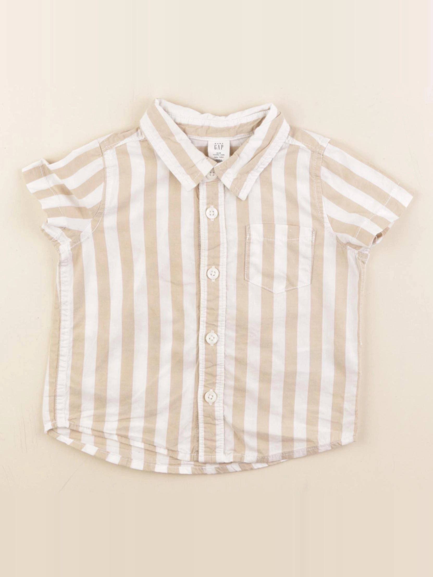 GAP - chemise beige - 12/18 mois