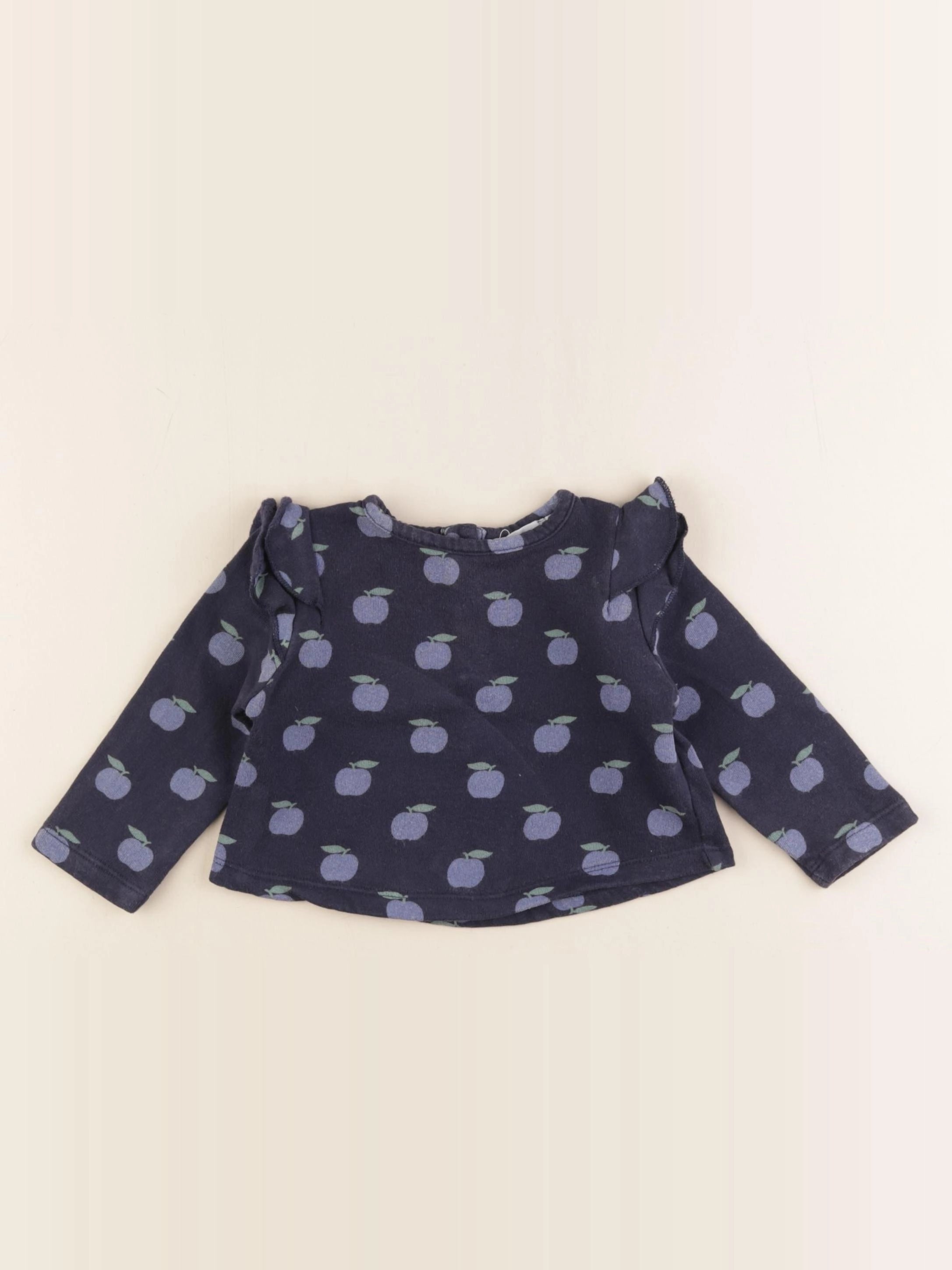 Boutchou - sweat bleu - 6 mois