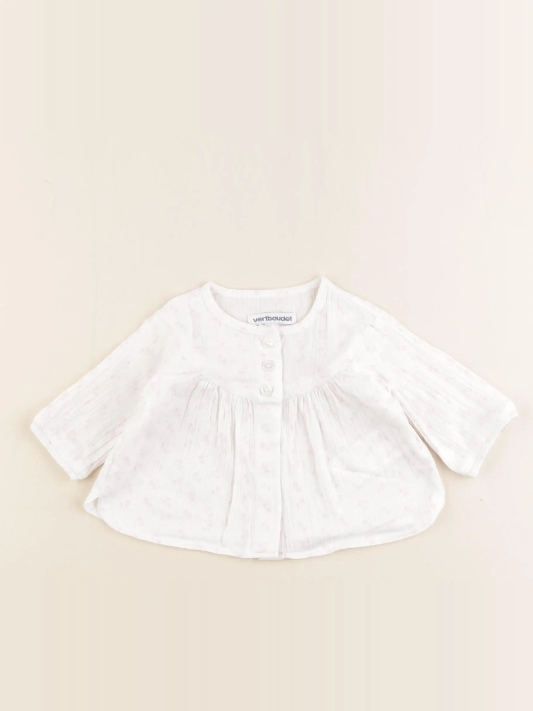 Vertbaudet - blouse blanc - 1 an