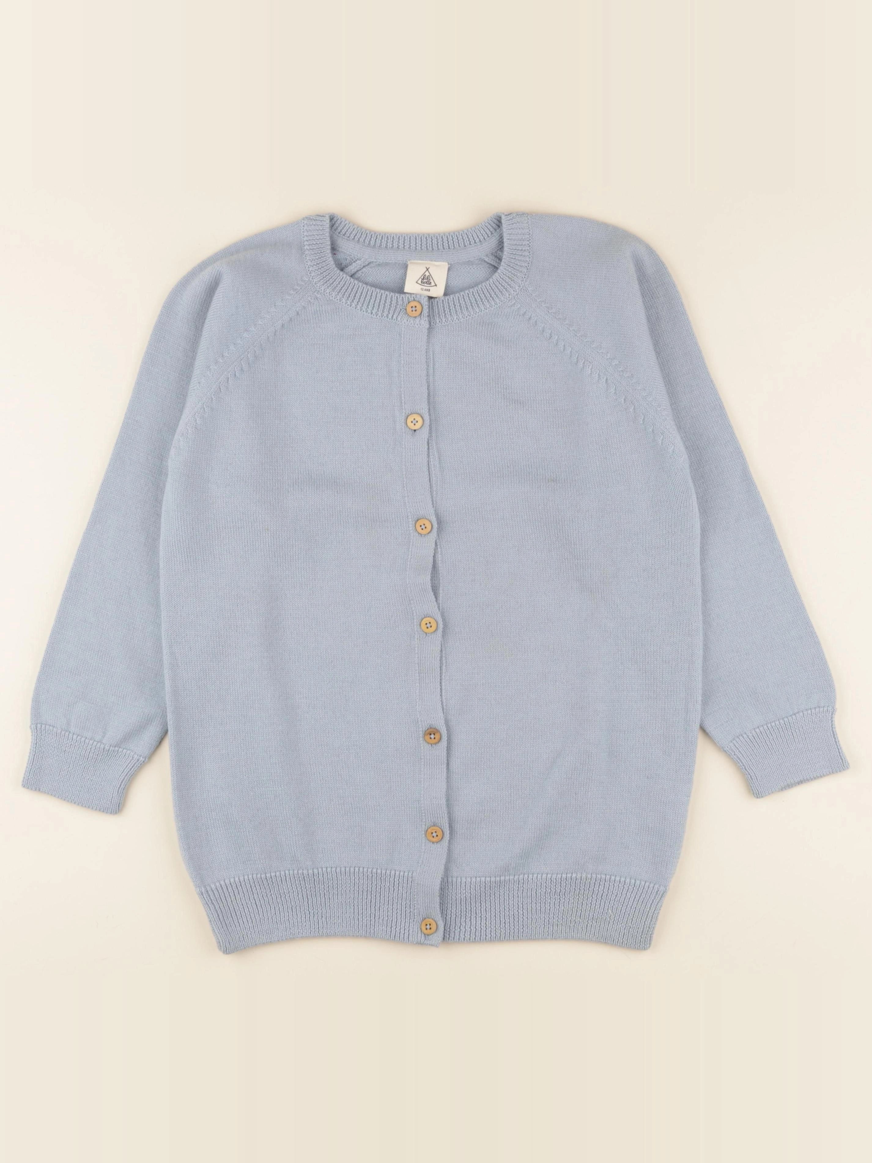 Gilet Victorien bleu chiné