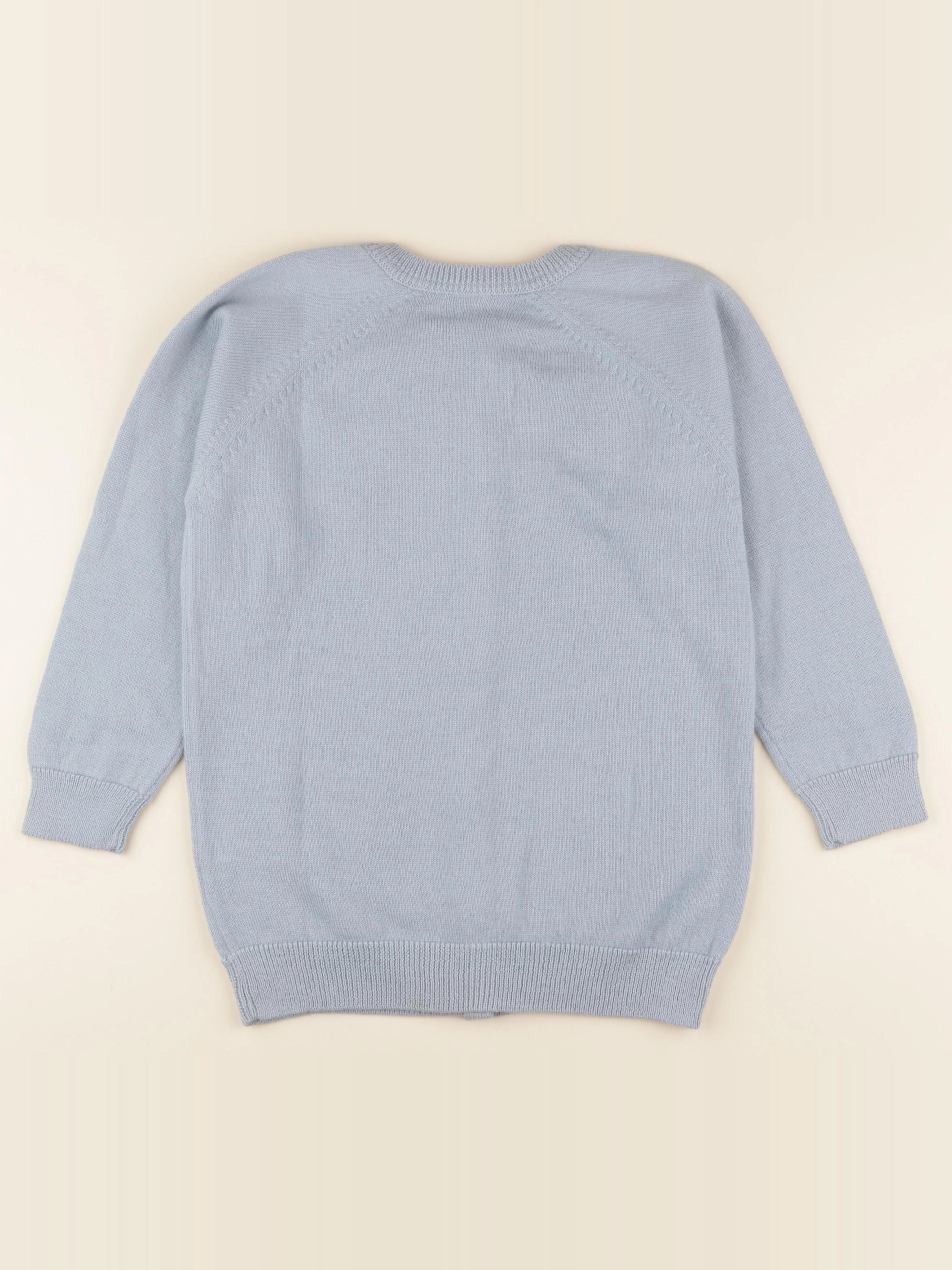 Gilet Victorien bleu chiné