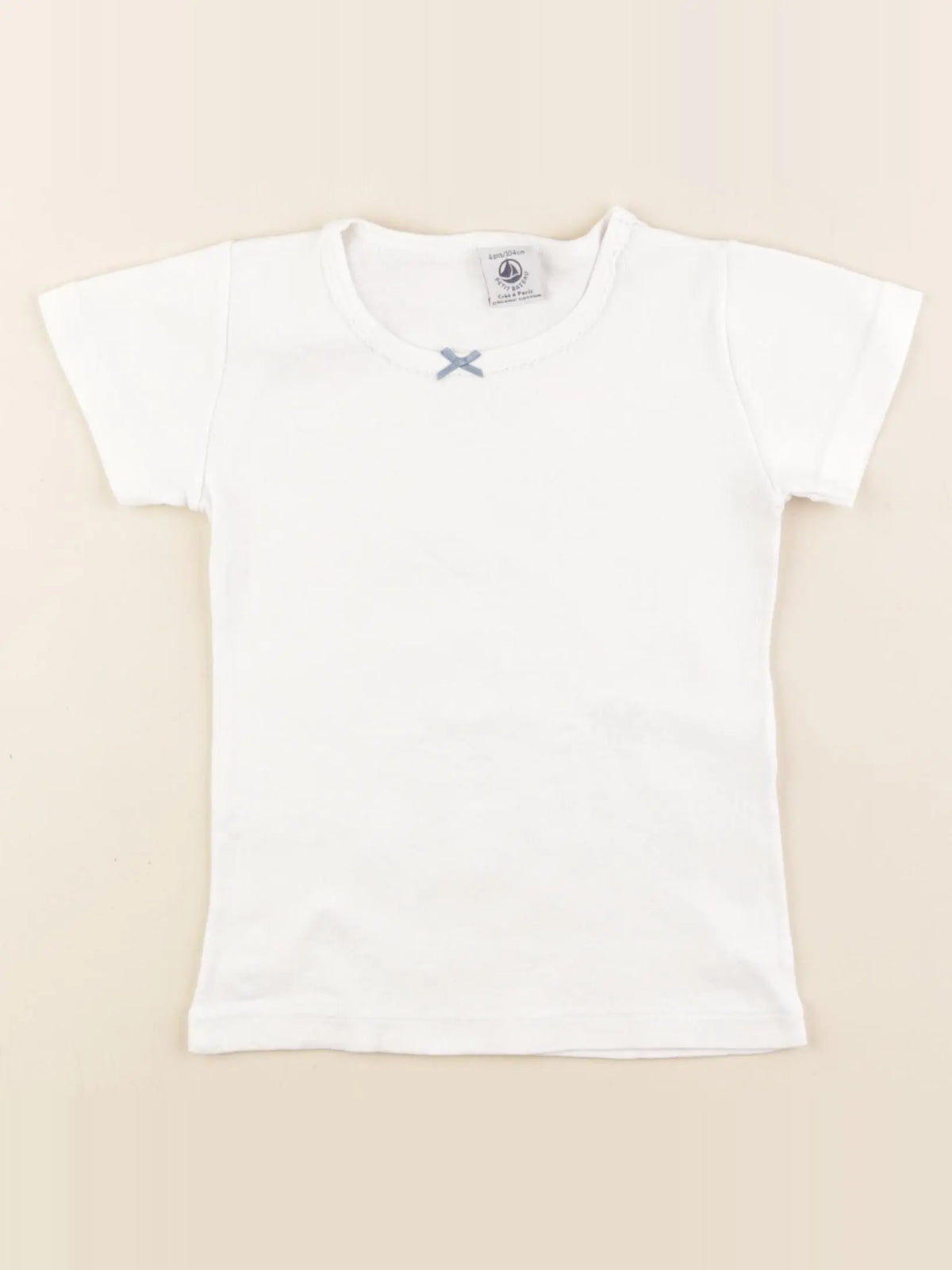 Petit Bateau - maillot de corps blanc - 4 ans