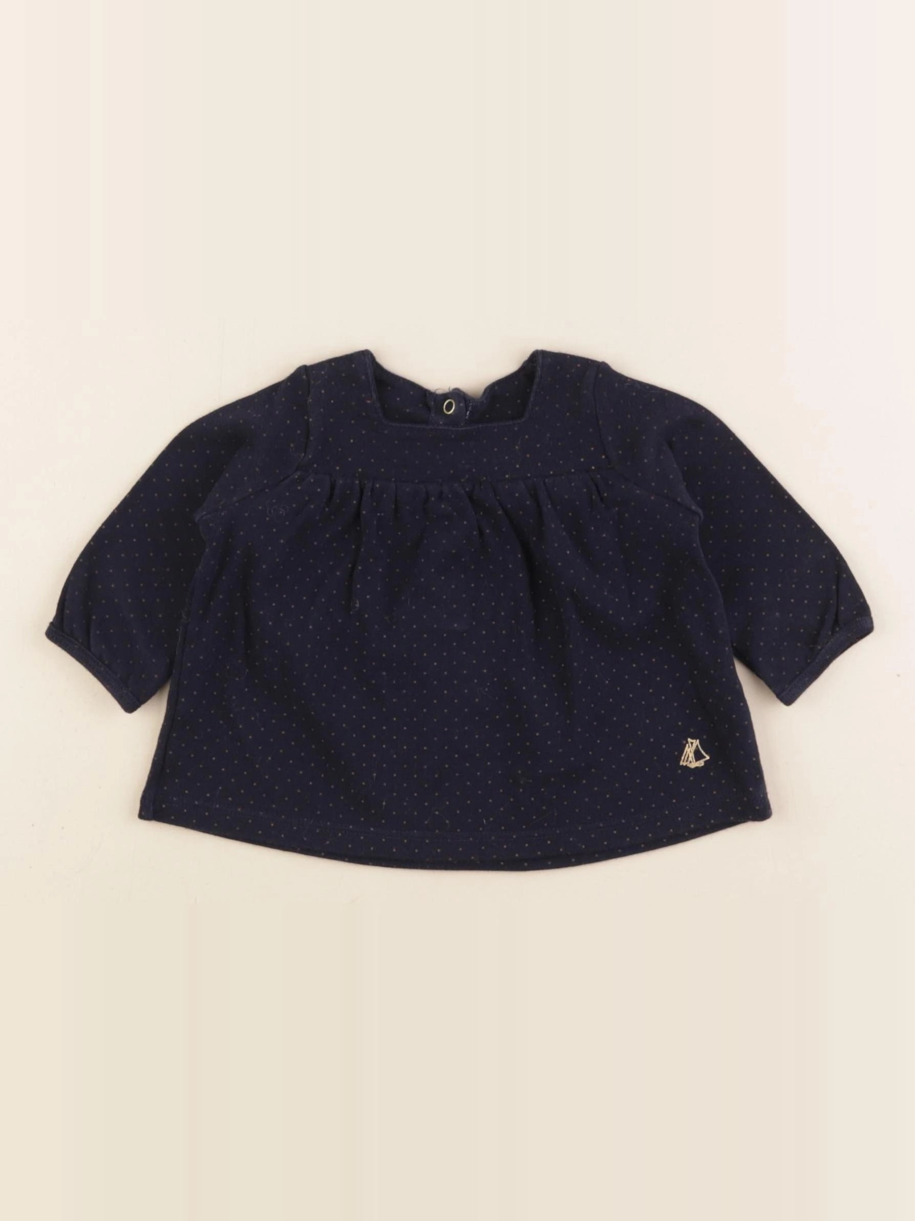 Petit Bateau - tee-shirt bleu - 3 mois