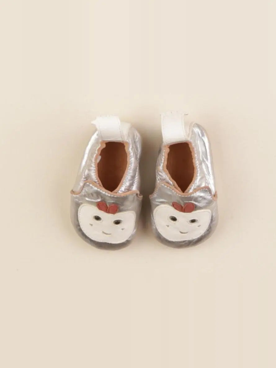 Easy Peasy - chaussons argent - pointure 16/17