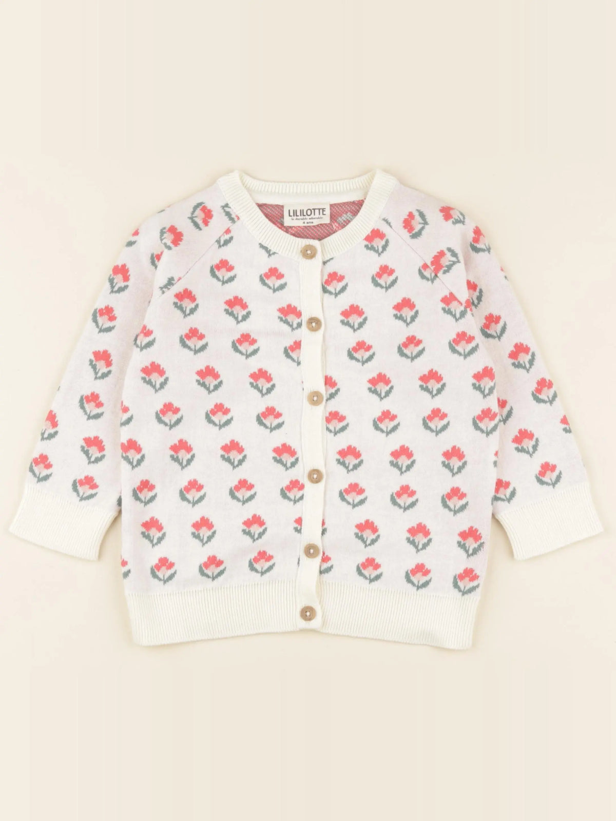 Gilet Victoire jacquard fleuri