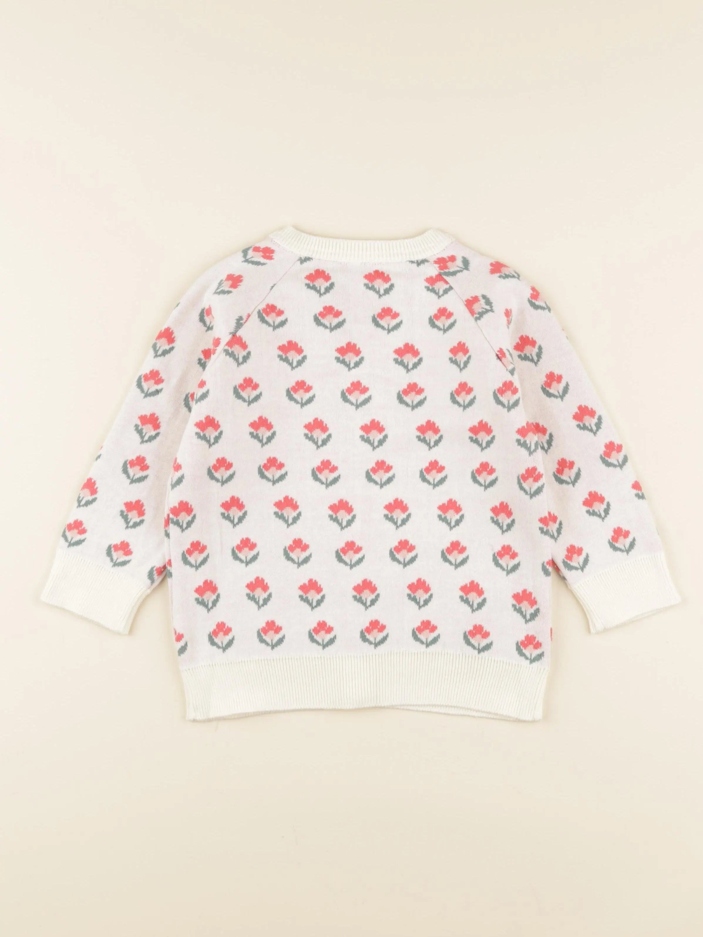 Gilet Victoire jacquard fleuri