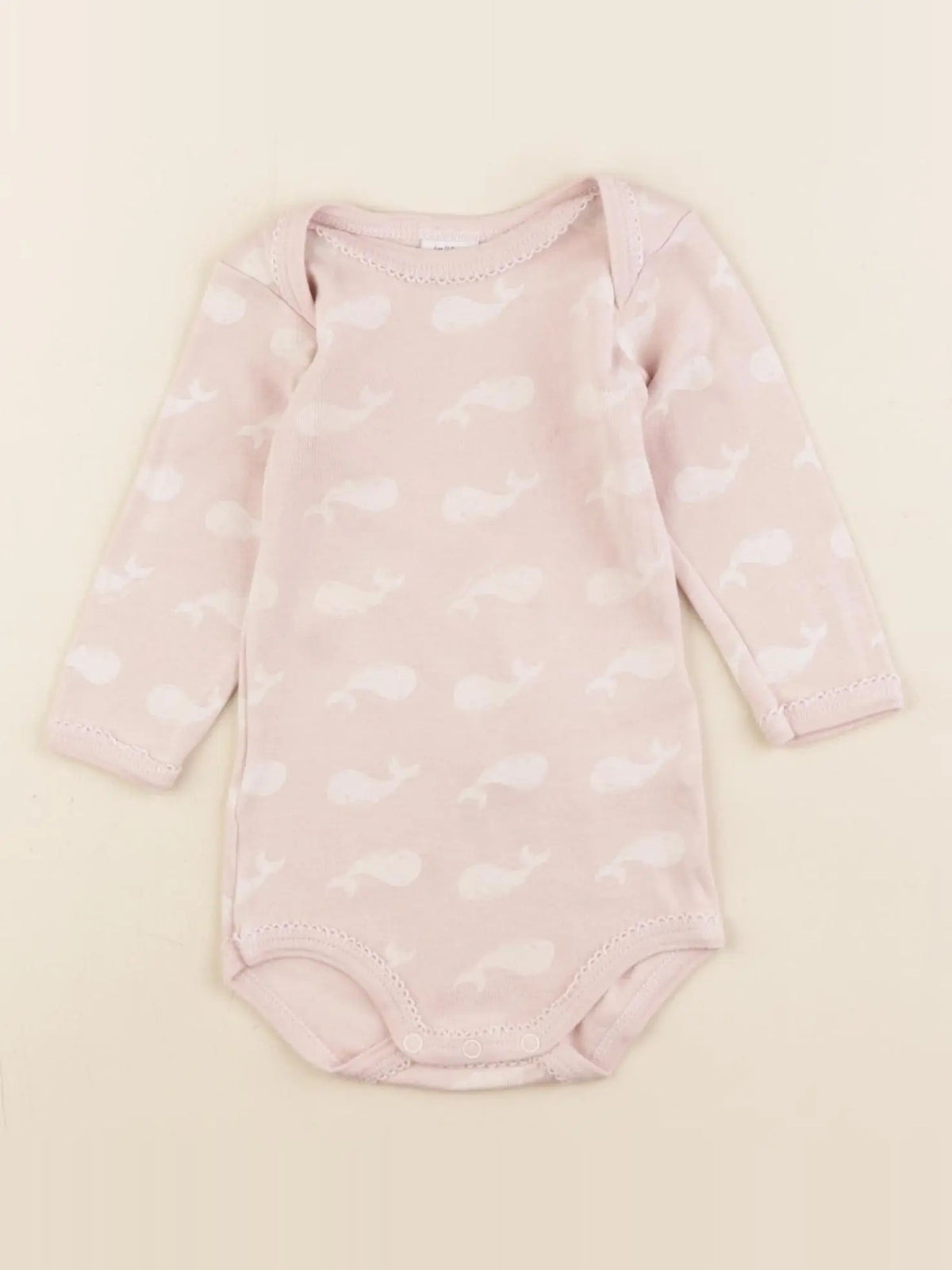 Petit Bateau - body rose - 6 mois