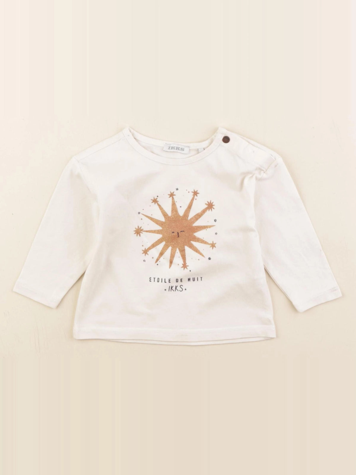 IKKS - tee-shirt beige - 6 mois