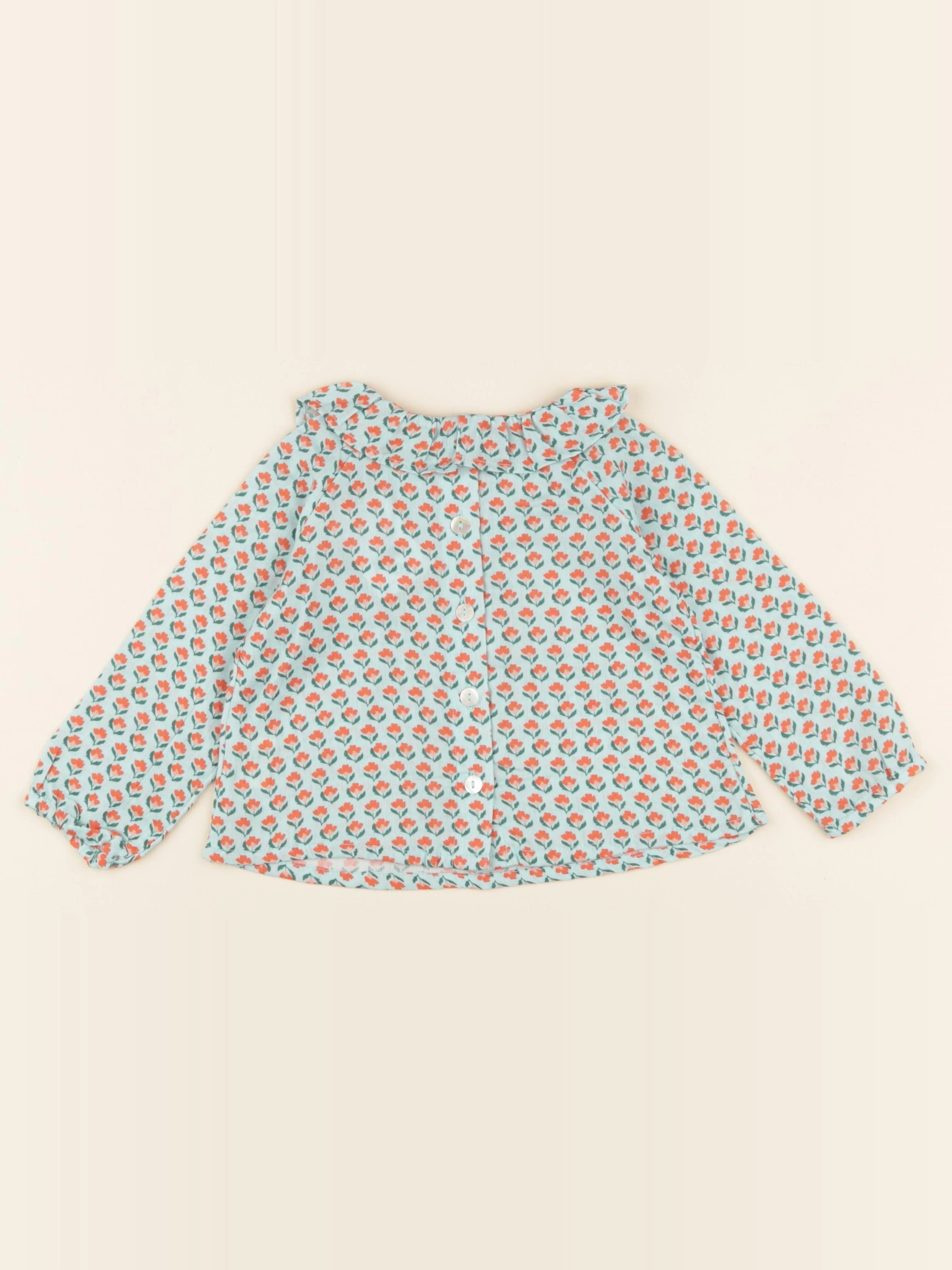 Blouse Charlotte imprimé tulipes