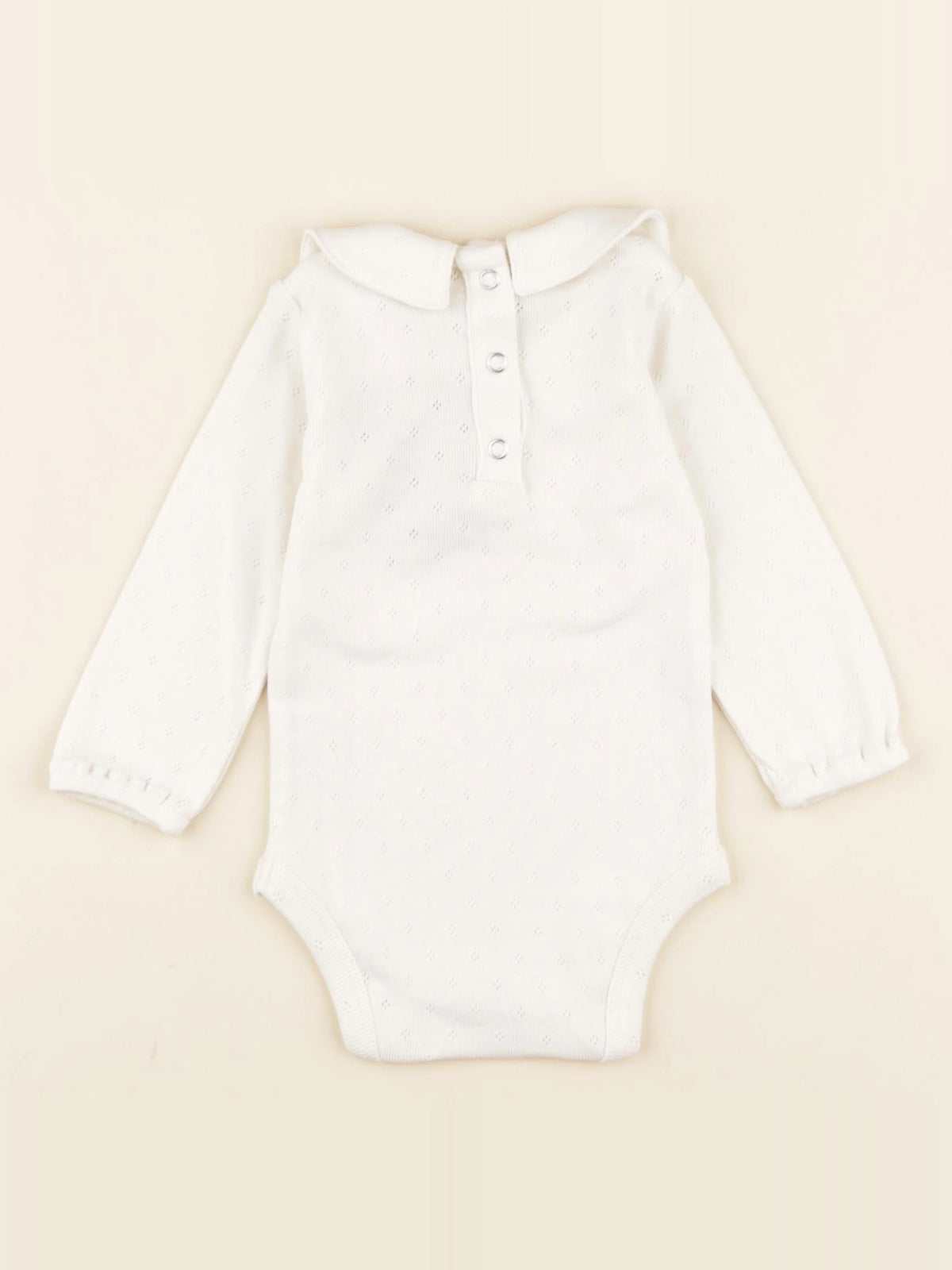 Body Pia maille pointelle blanc