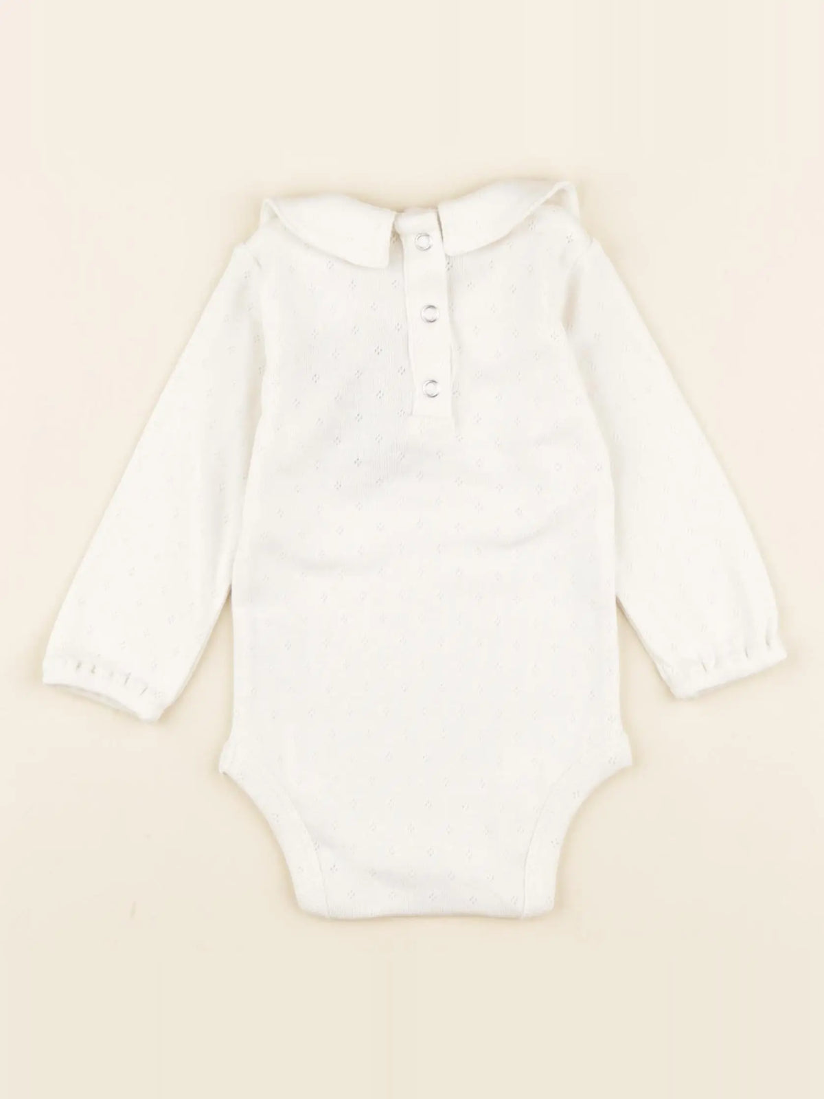 Body Pia maille pointelle blanc