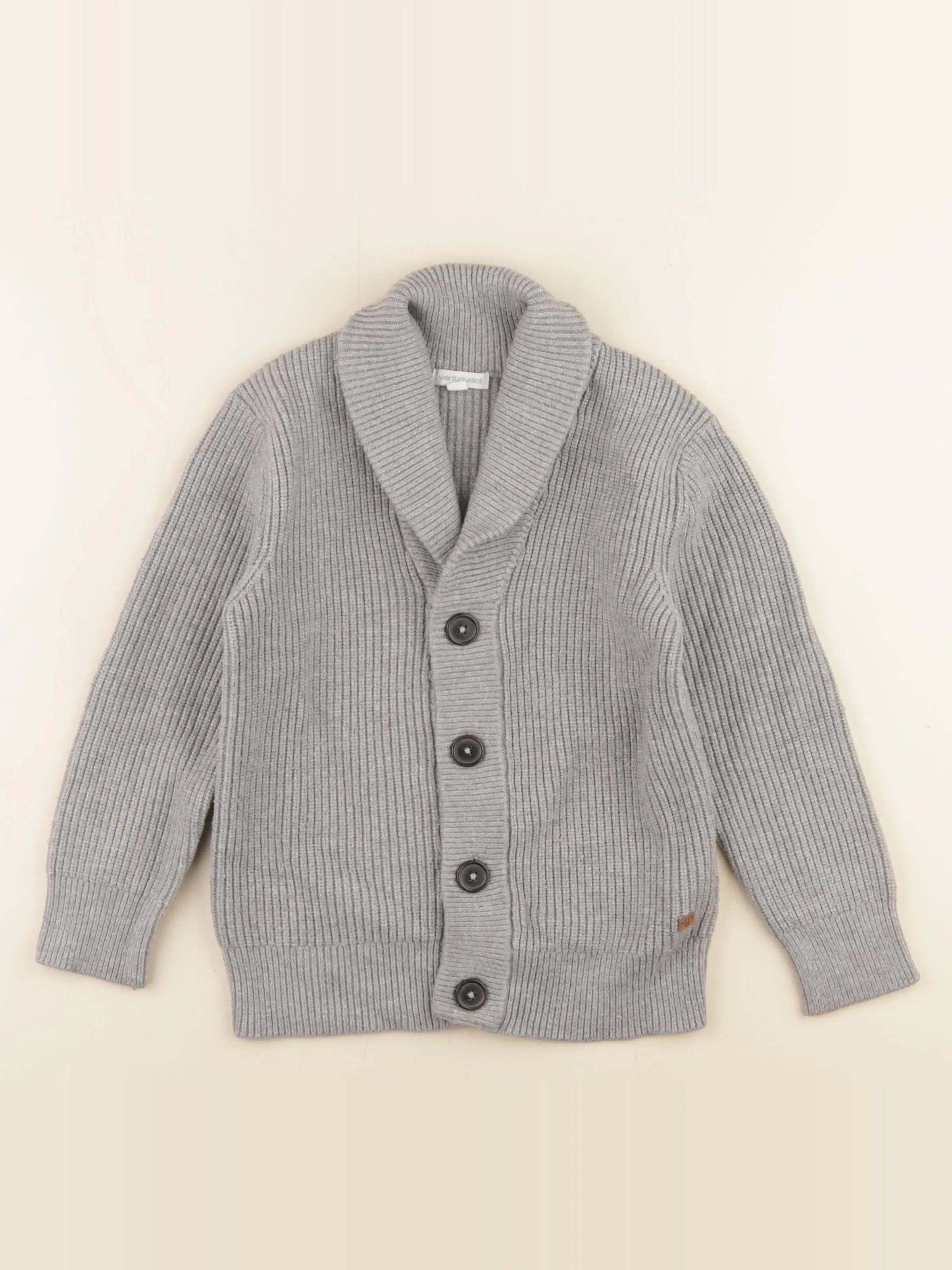 Vertbaudet - gilet gris - 6 ans