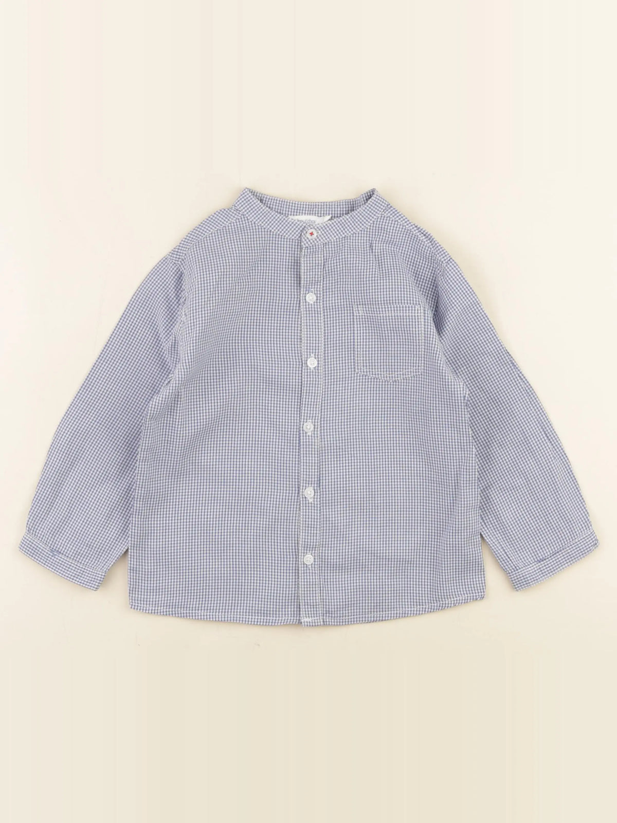Boutchou - chemise bleu - 24 mois