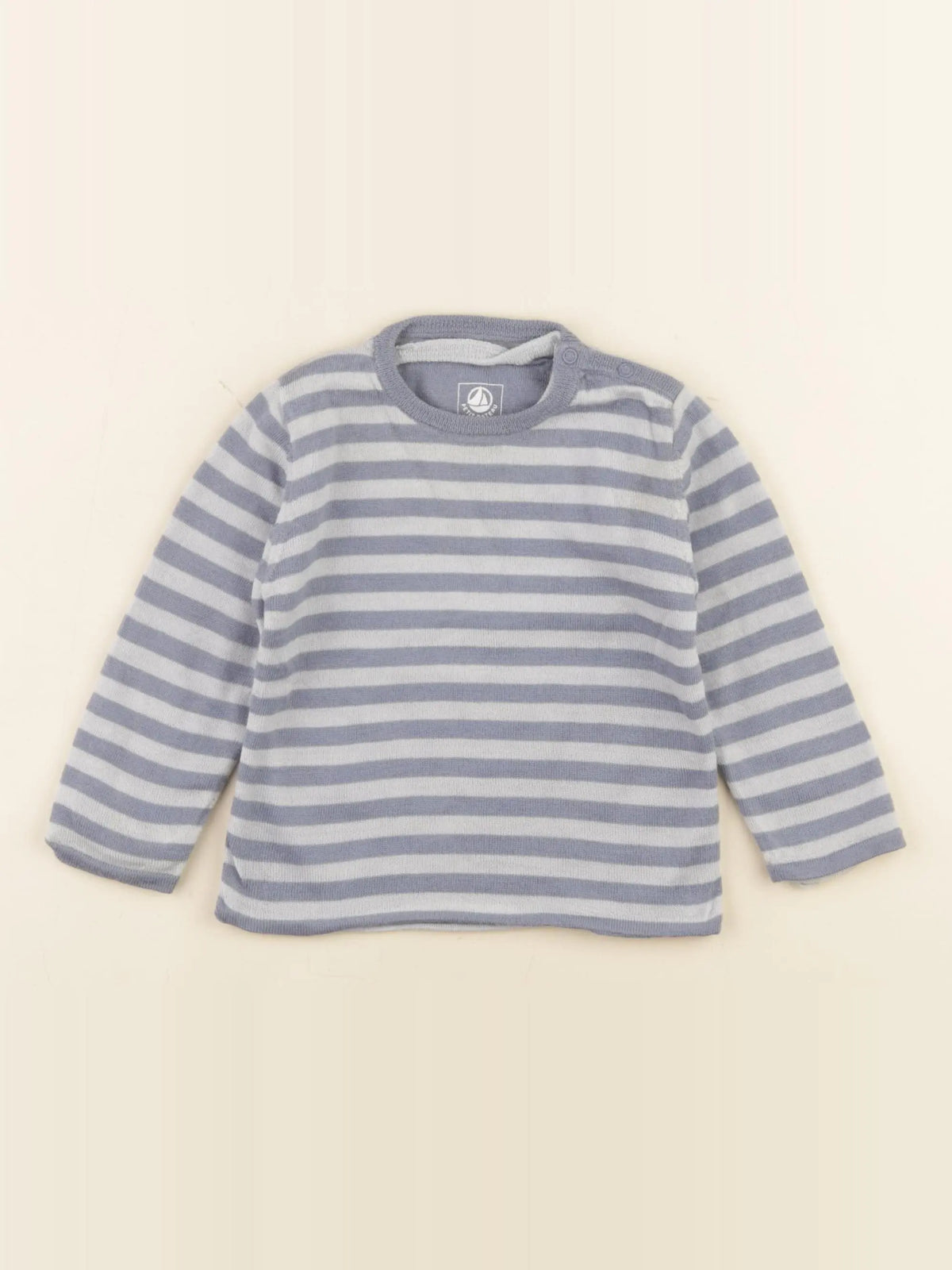 Petit Bateau - pull bleu - 18 mois