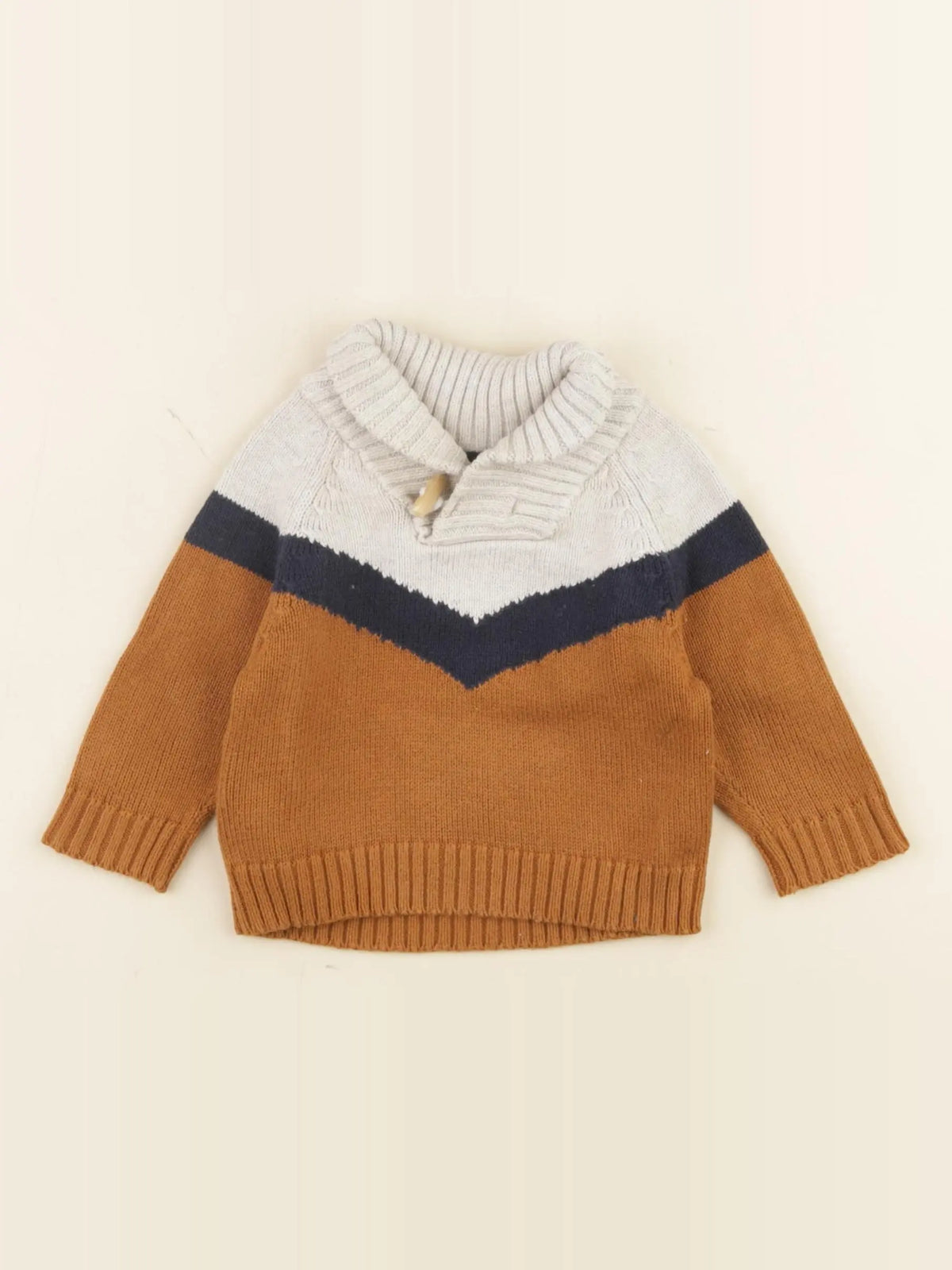 Tape à l'oeil - pull marron - 3 mois