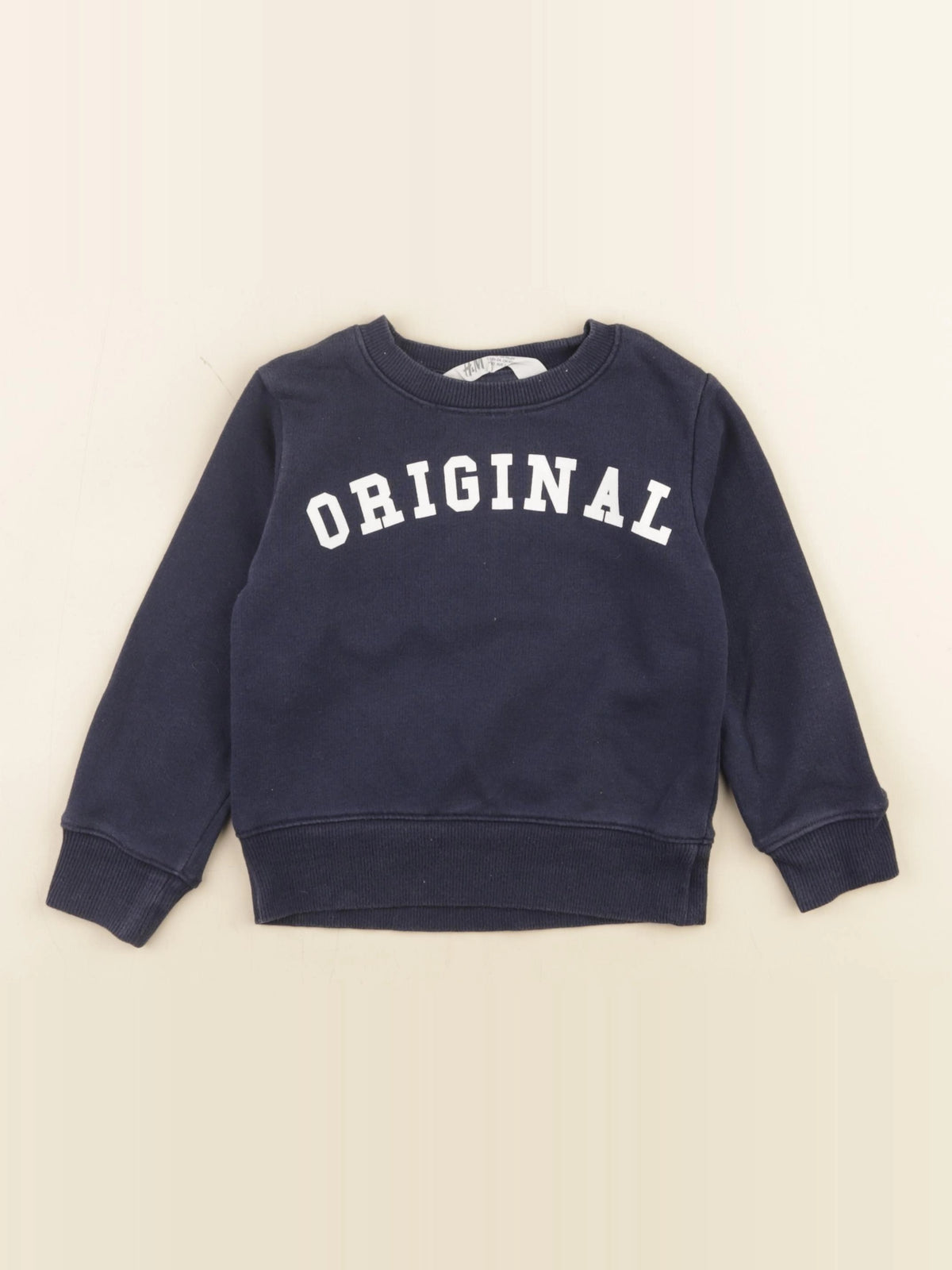 H&M - sweat bleu - 18/24 mois