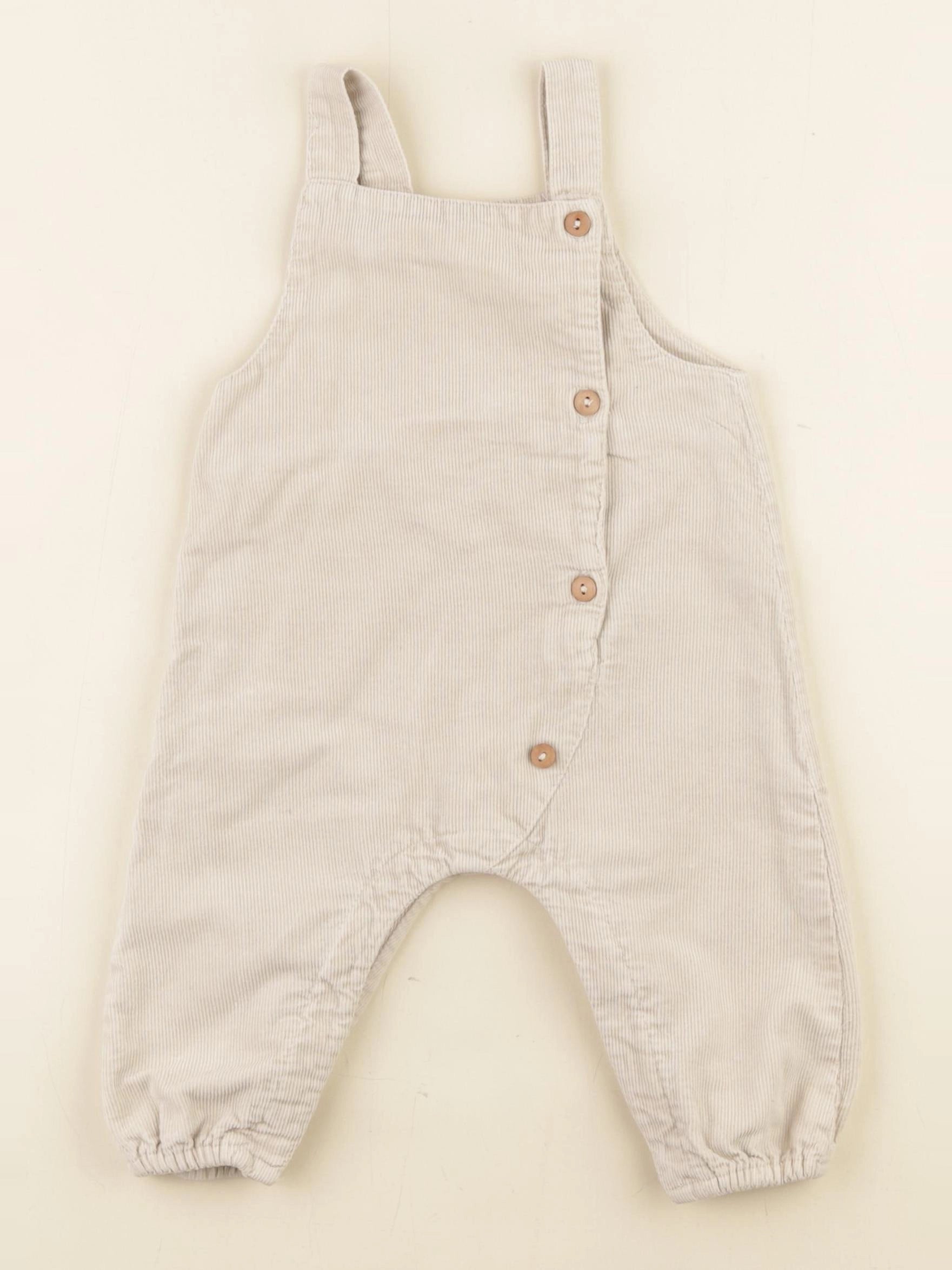 Zara - salopette beige - 6/9 mois