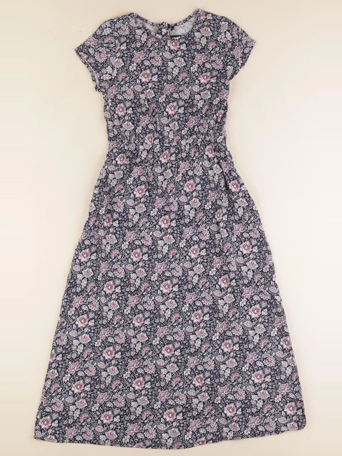 IKKS - robe bleu, rose - 8 ans