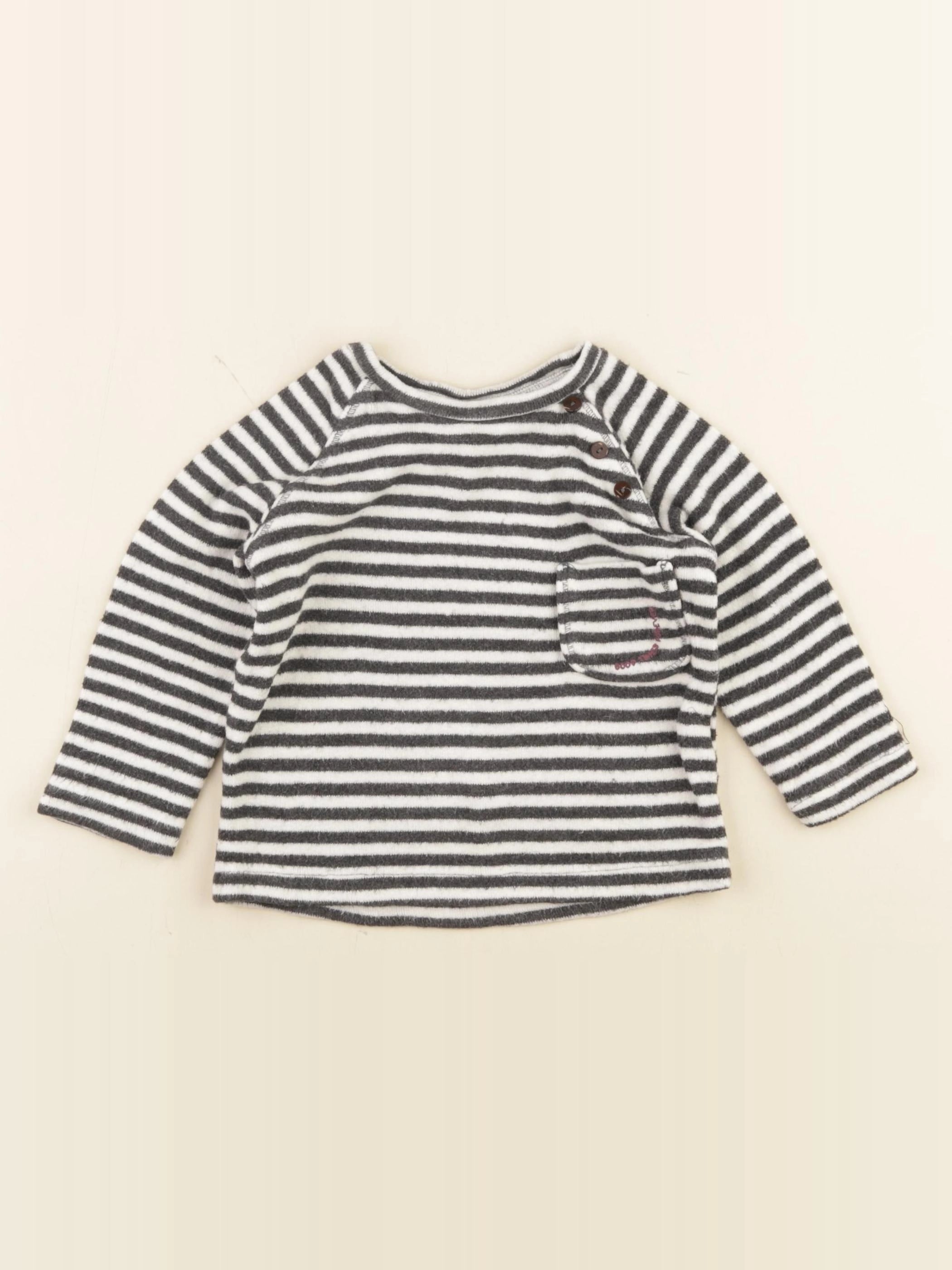 Zara - pull gris - 12/18 mois