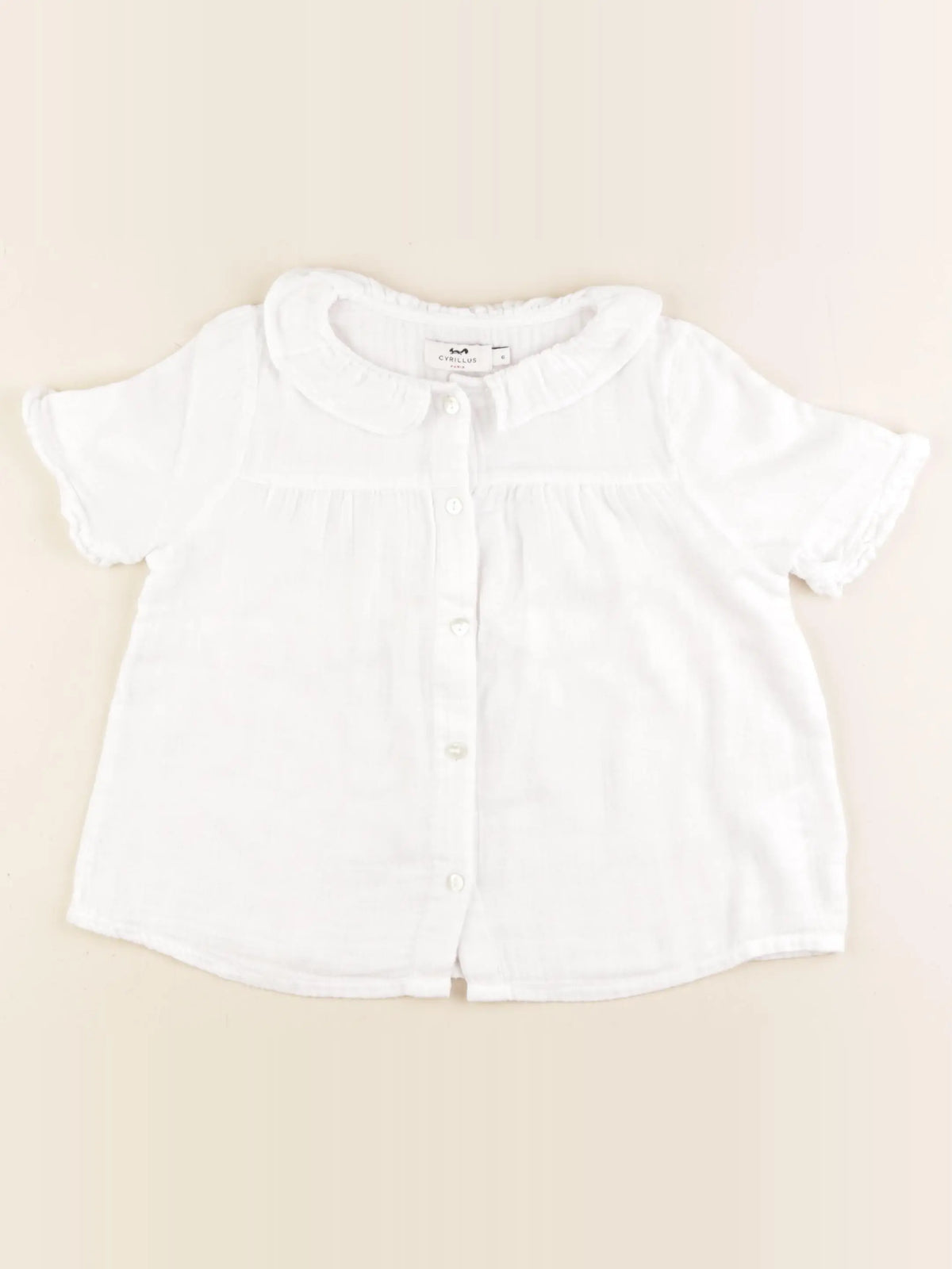 Cyrillus - blouse blanc - 6 ans