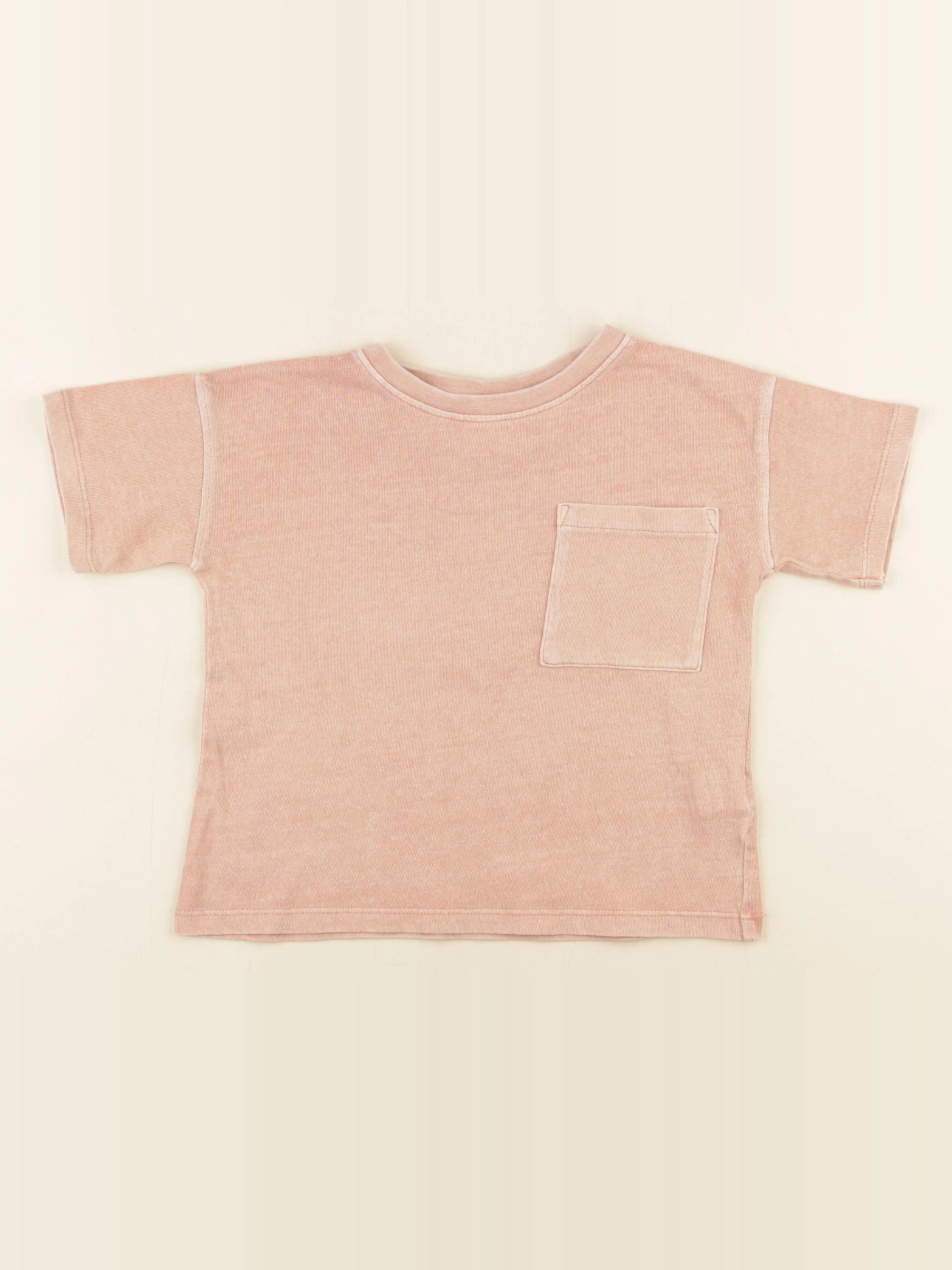 Zara - tee-shirt rose - 12/18 mois