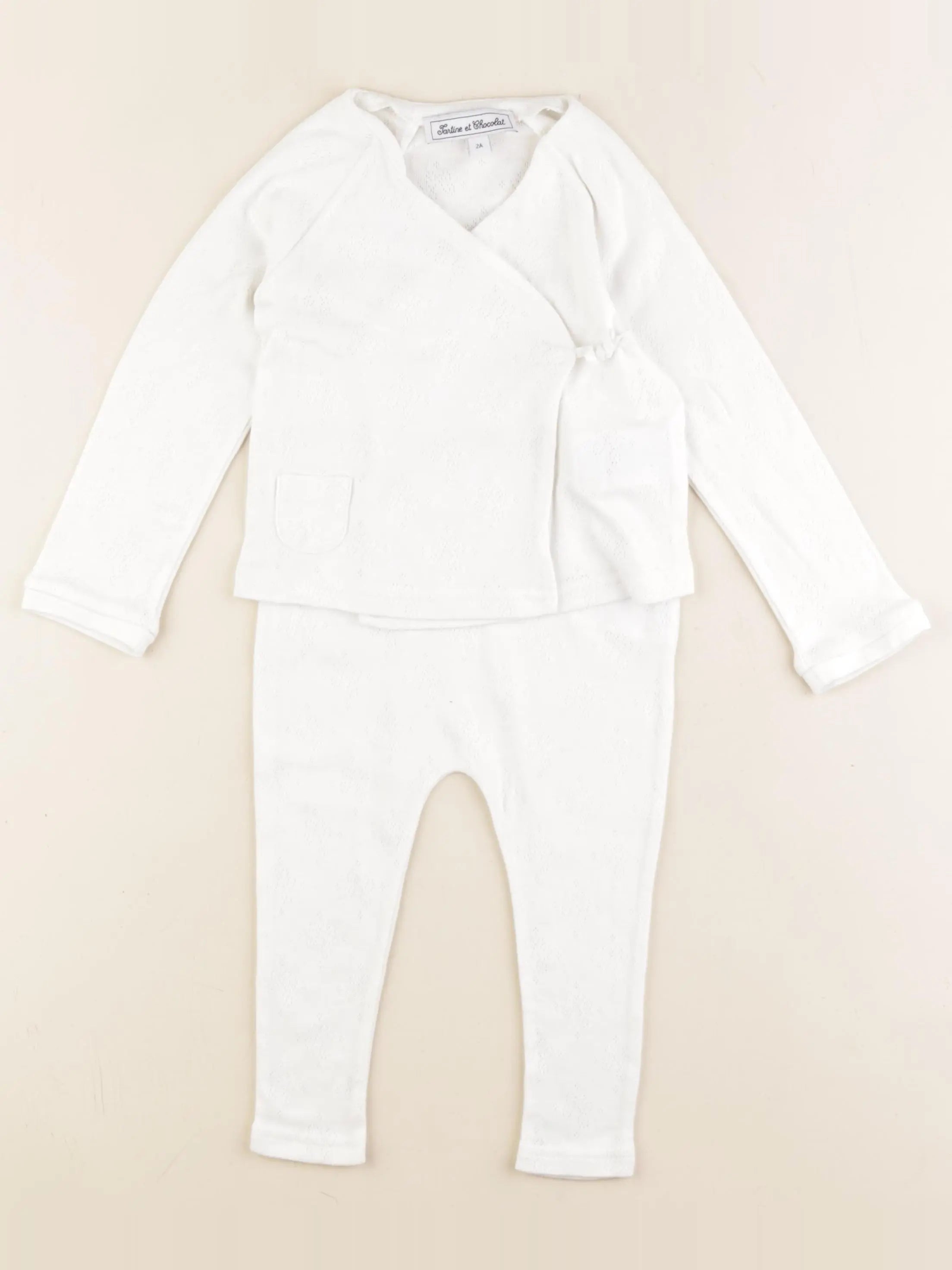 Tartine & Chocolat - ensemble blanc - 2 ans