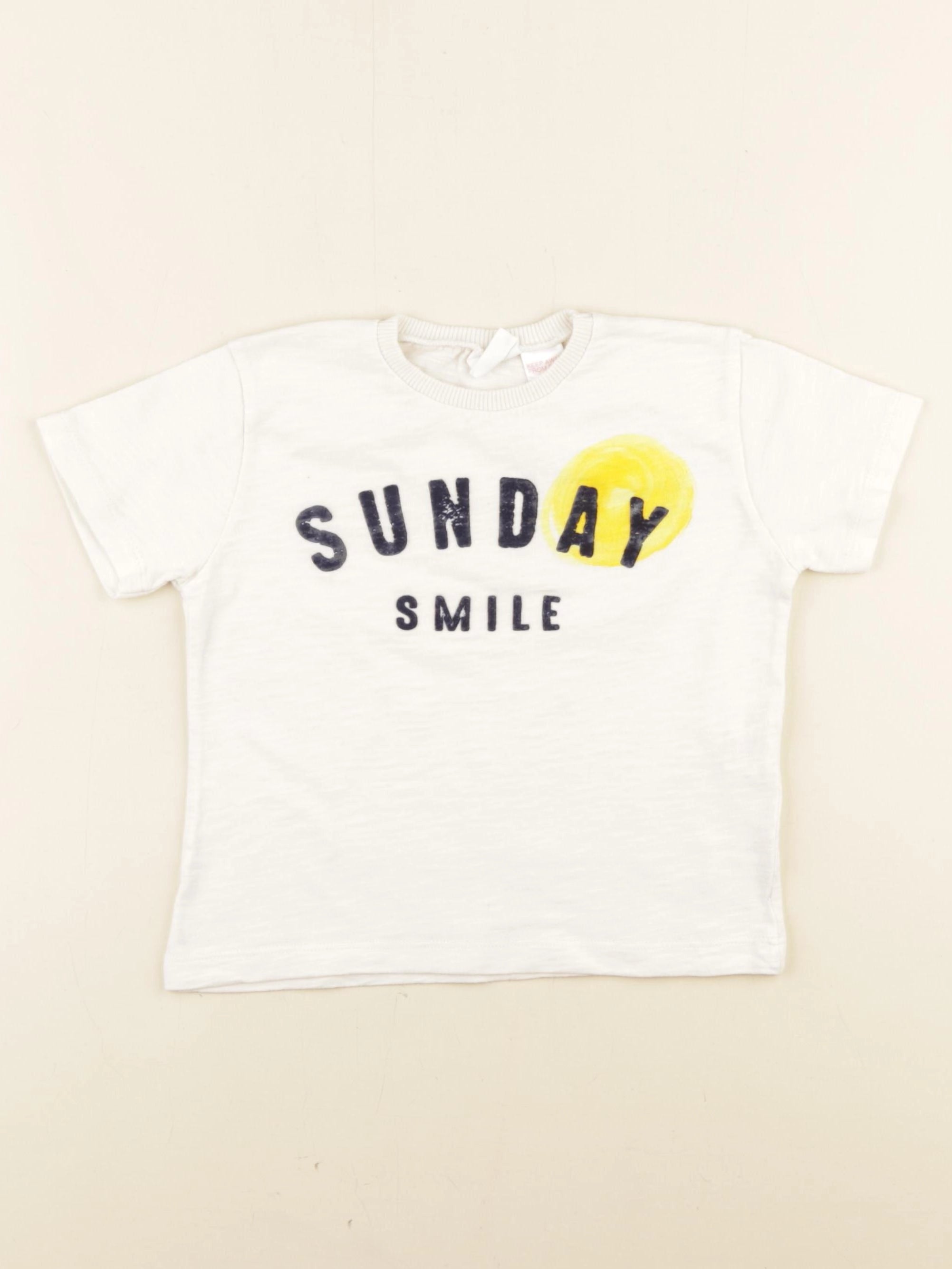 Zara - tee-shirt blanc - 12/18 mois