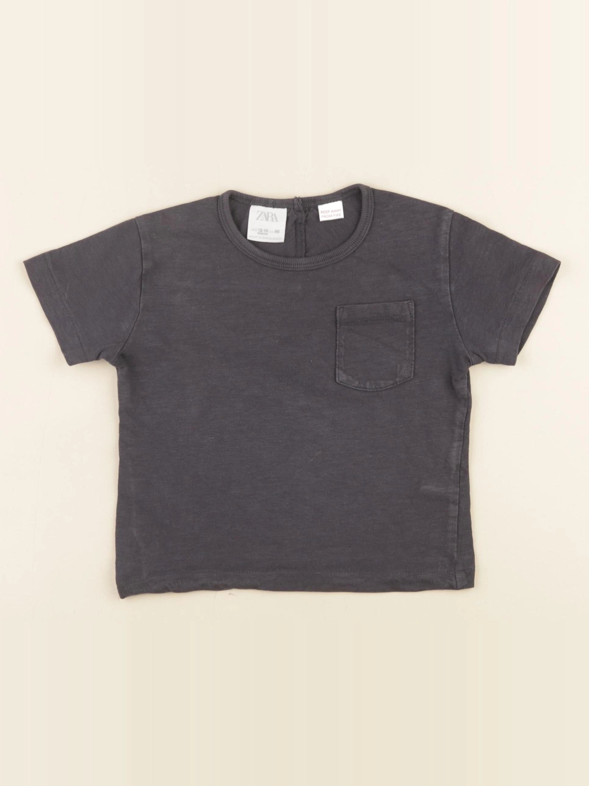 Zara - tee-shirt noir - 12/18 mois