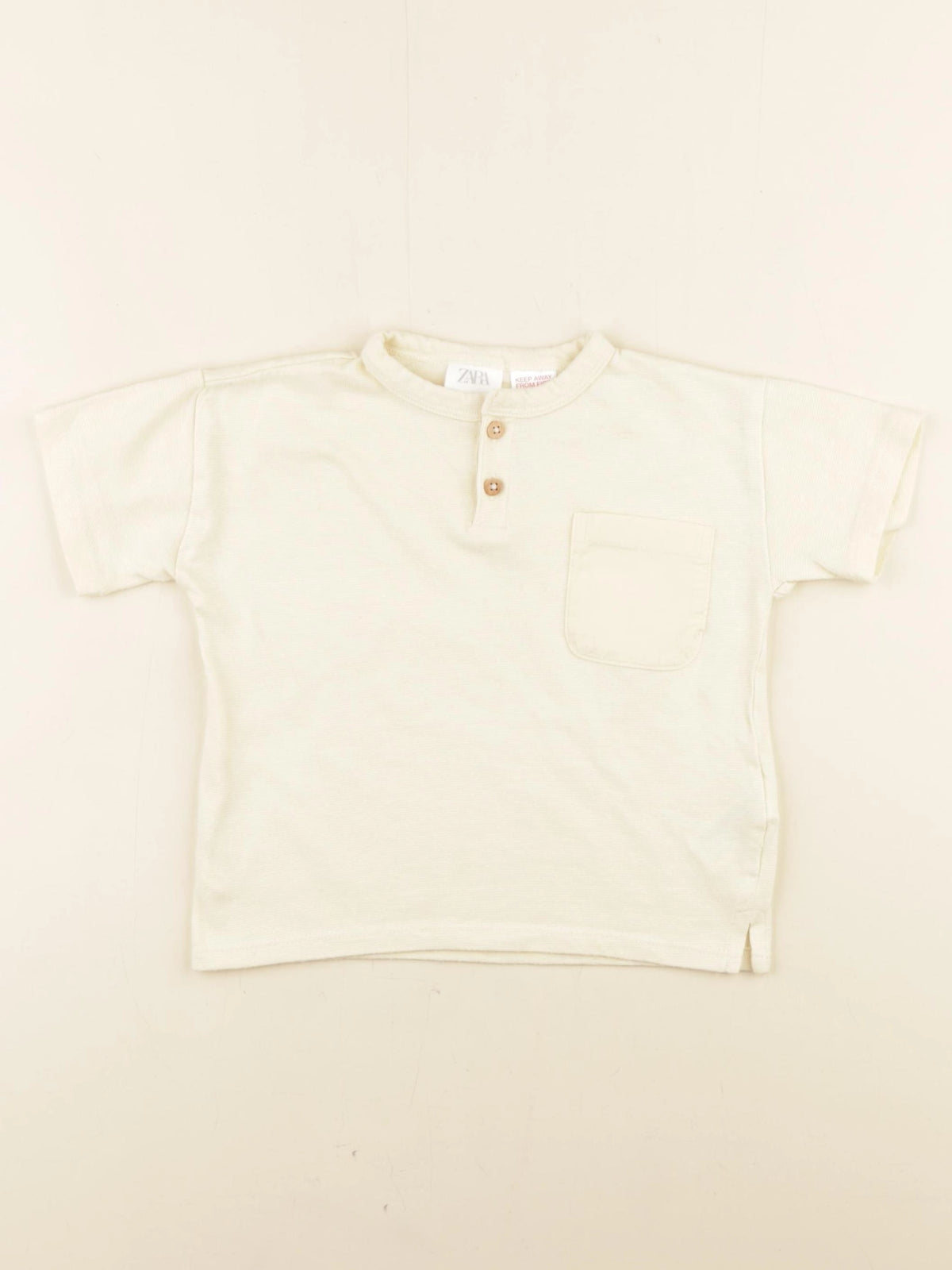 Zara - tee-shirt jaune - 12/18 mois