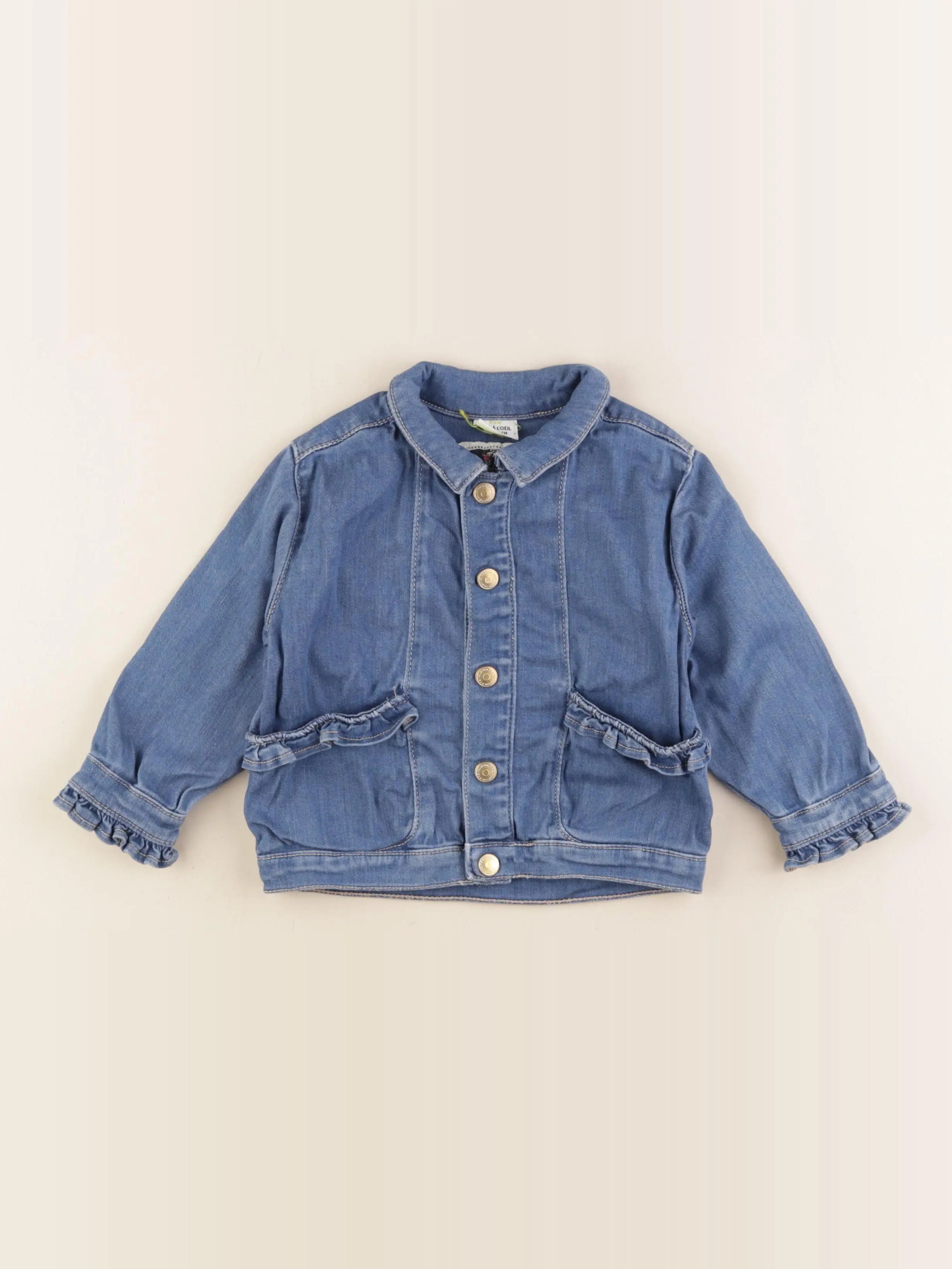 Tape à l'oeil - veste imprimé au dos bleu - 24 mois