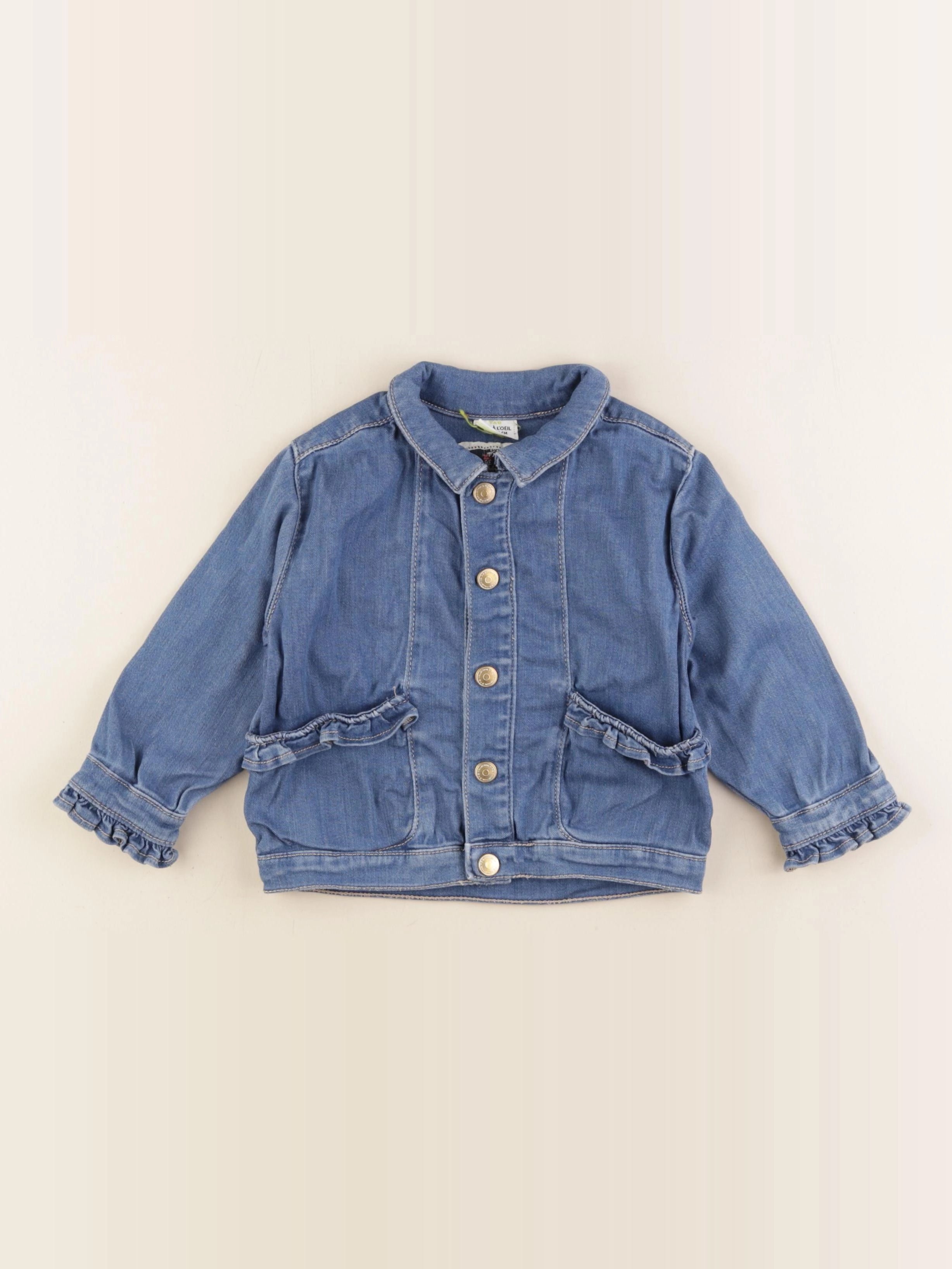 Tape à l'oeil - veste imprimé au dos bleu - 24 mois