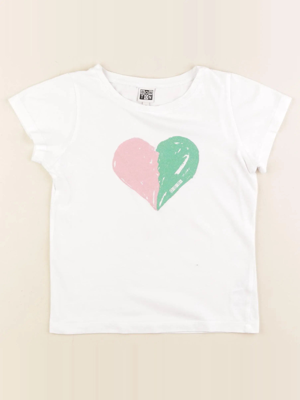 Bonton - tee-shirt blanc - 8 ans